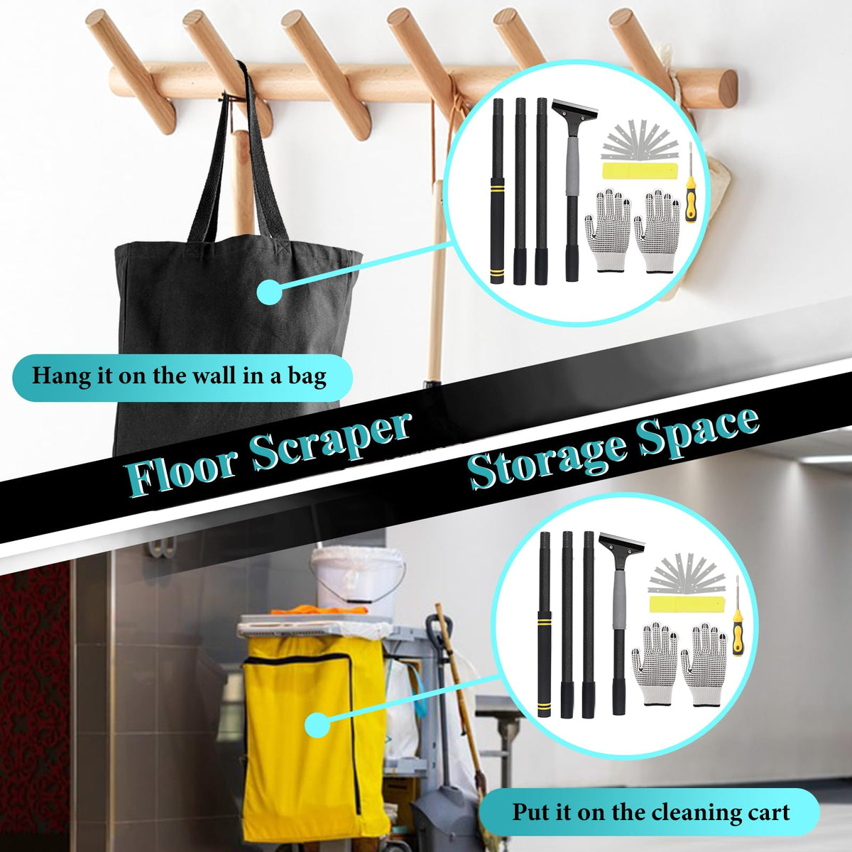 Floor Scraper Heavy Duty Long Handle