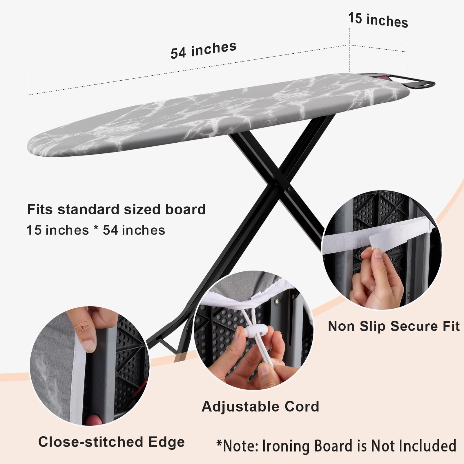 Ironing Board Cover and Pad 54 x 15 inches