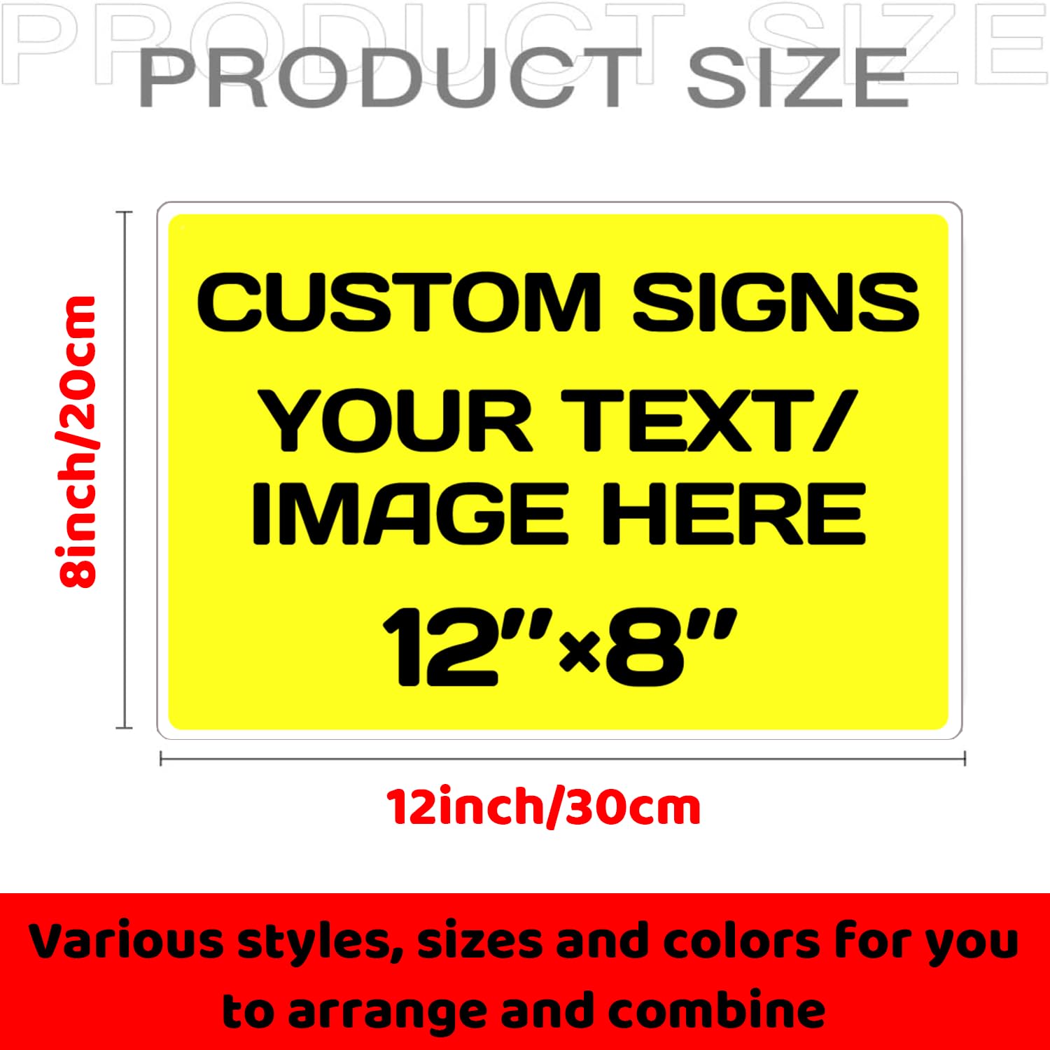 Personalized Aluminum Metal Signs