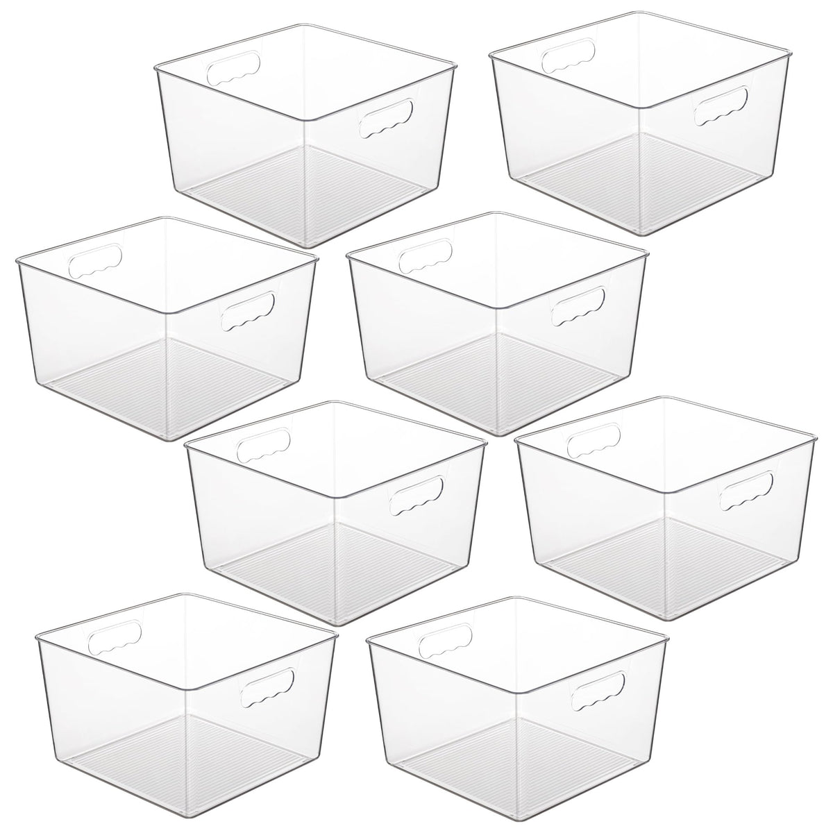 8 Pack Extra Large Clear Storage Bins (8 Count)