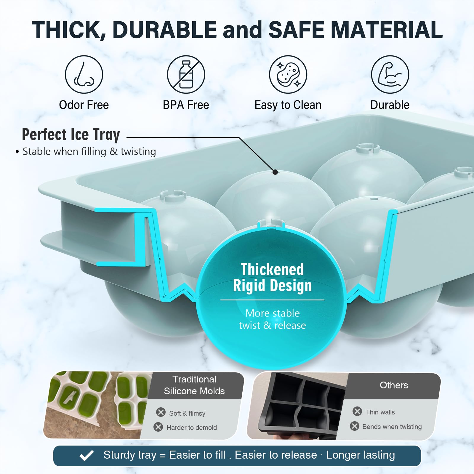 Large Ice Cube Molds (13.92 Ounce)