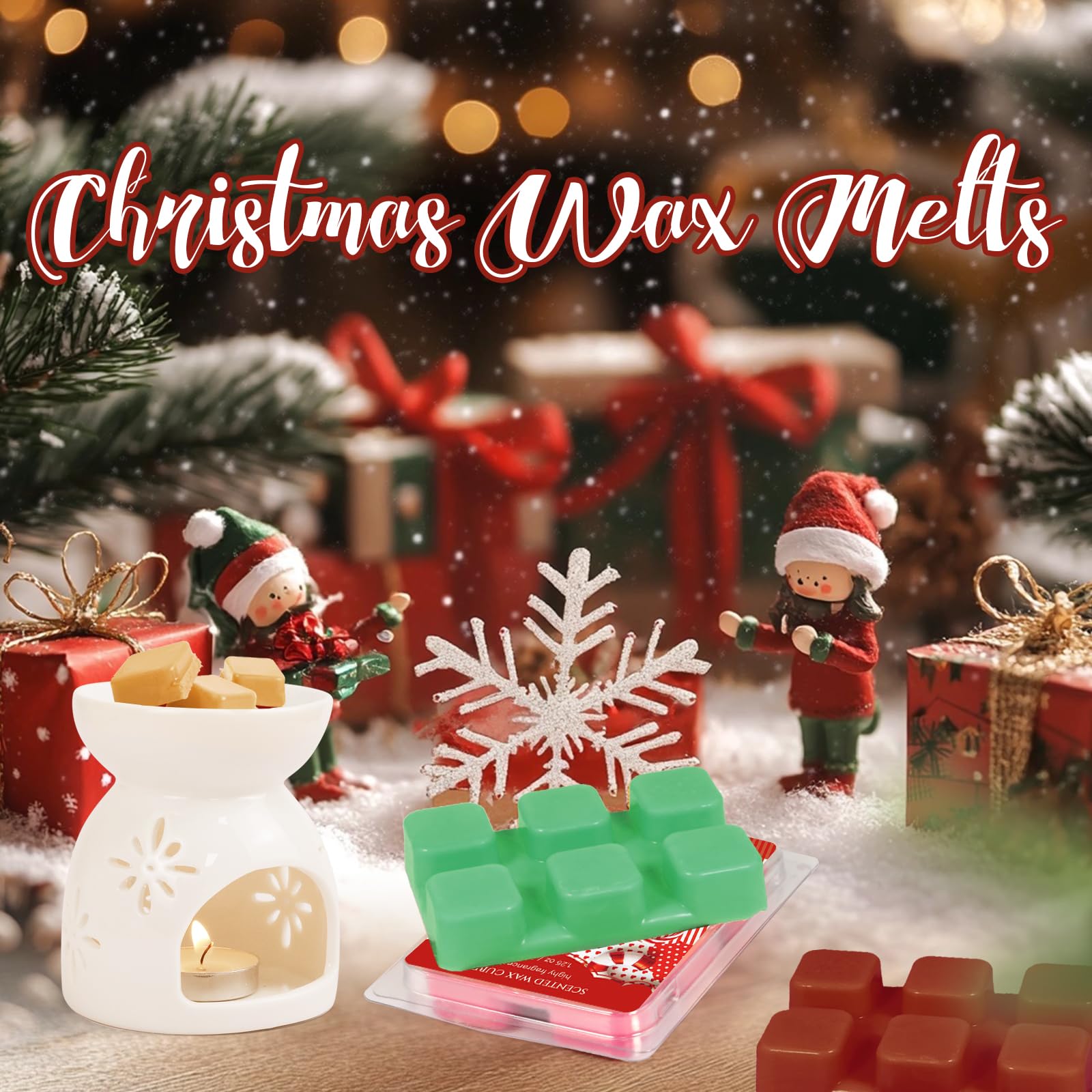 Wax Melts Christmas Scented Wax Cubes for Wax Warmers 6 Pack