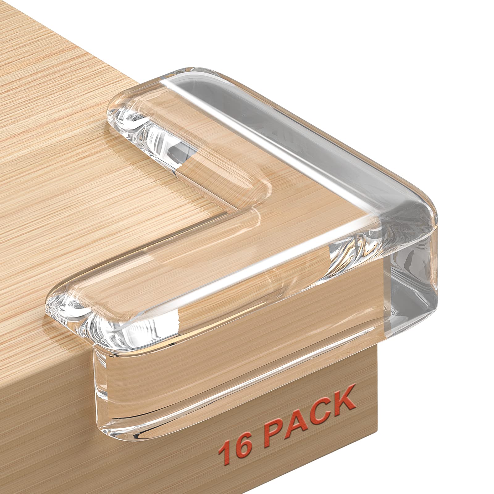 Baby Proofing 16 Pack Corner Protector Baby Corner Guards Furniture Corner & Edge Safety Bumpers Clear Baby Proofing Bumper Cushion for Table Furniture Sharp Corners (16 Count)