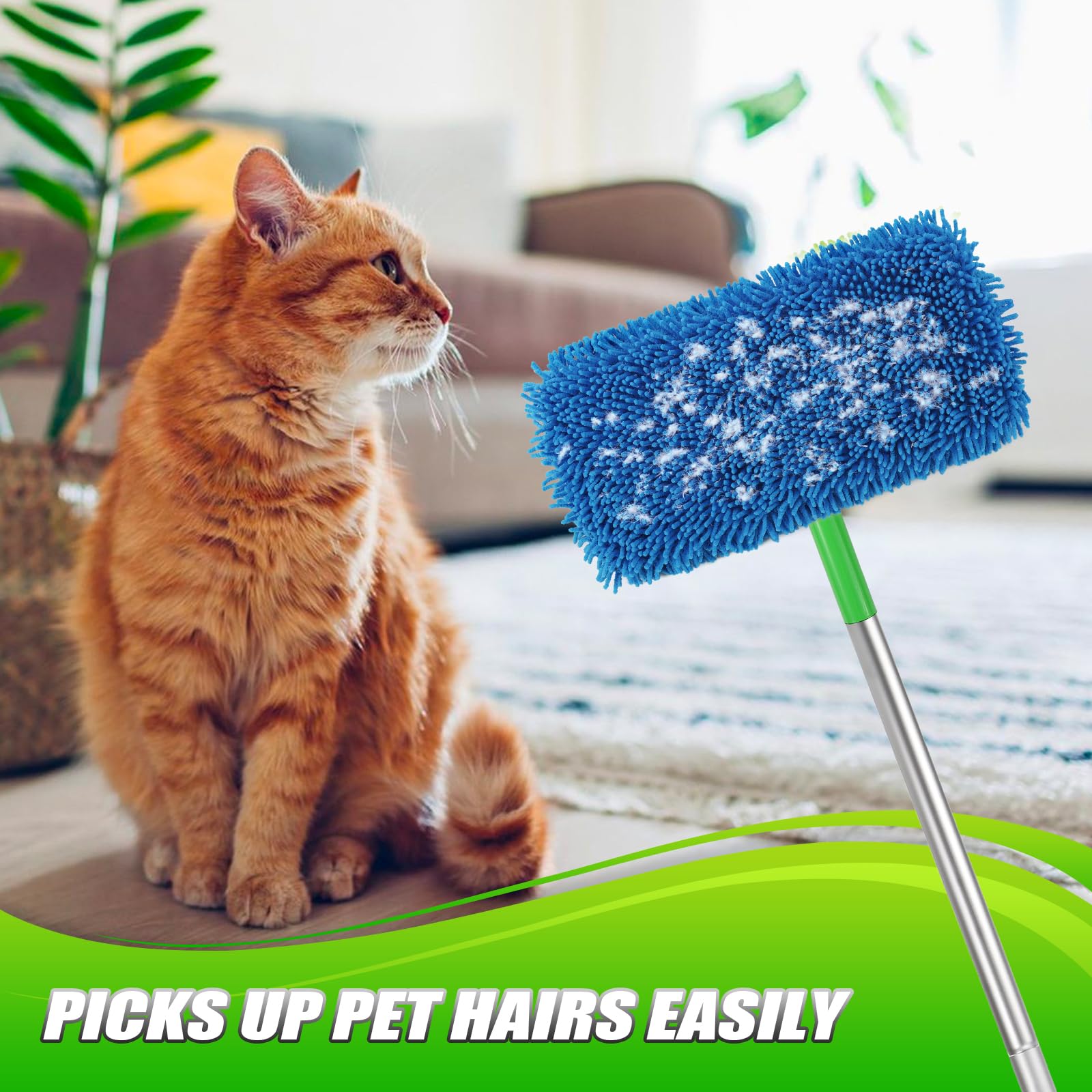 Set of 4 Reusable Microfiber Mop Pads Compatible with Swiffer Sweeper (4 Count)