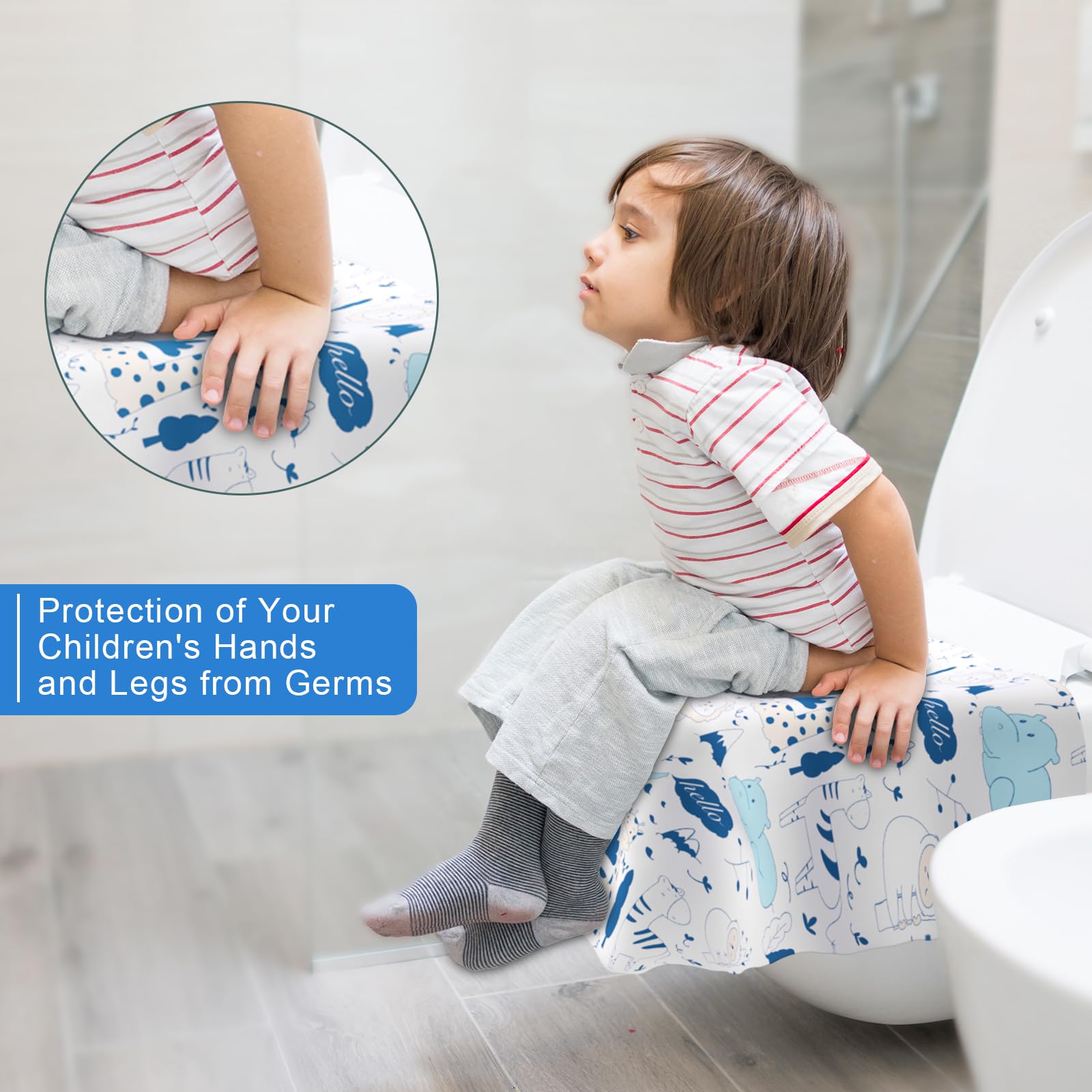 20 Pack Disposable Toilet Seat Covers for Travel (20 Count)