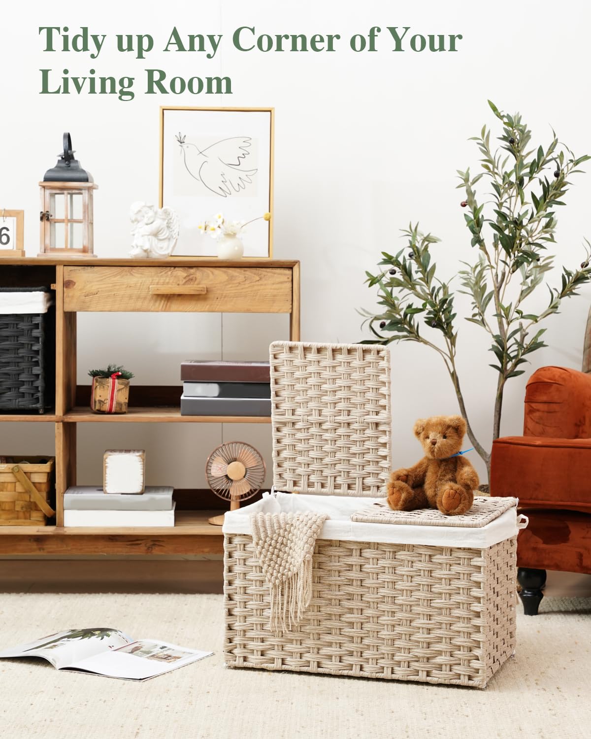 Storage Basket with Lid
