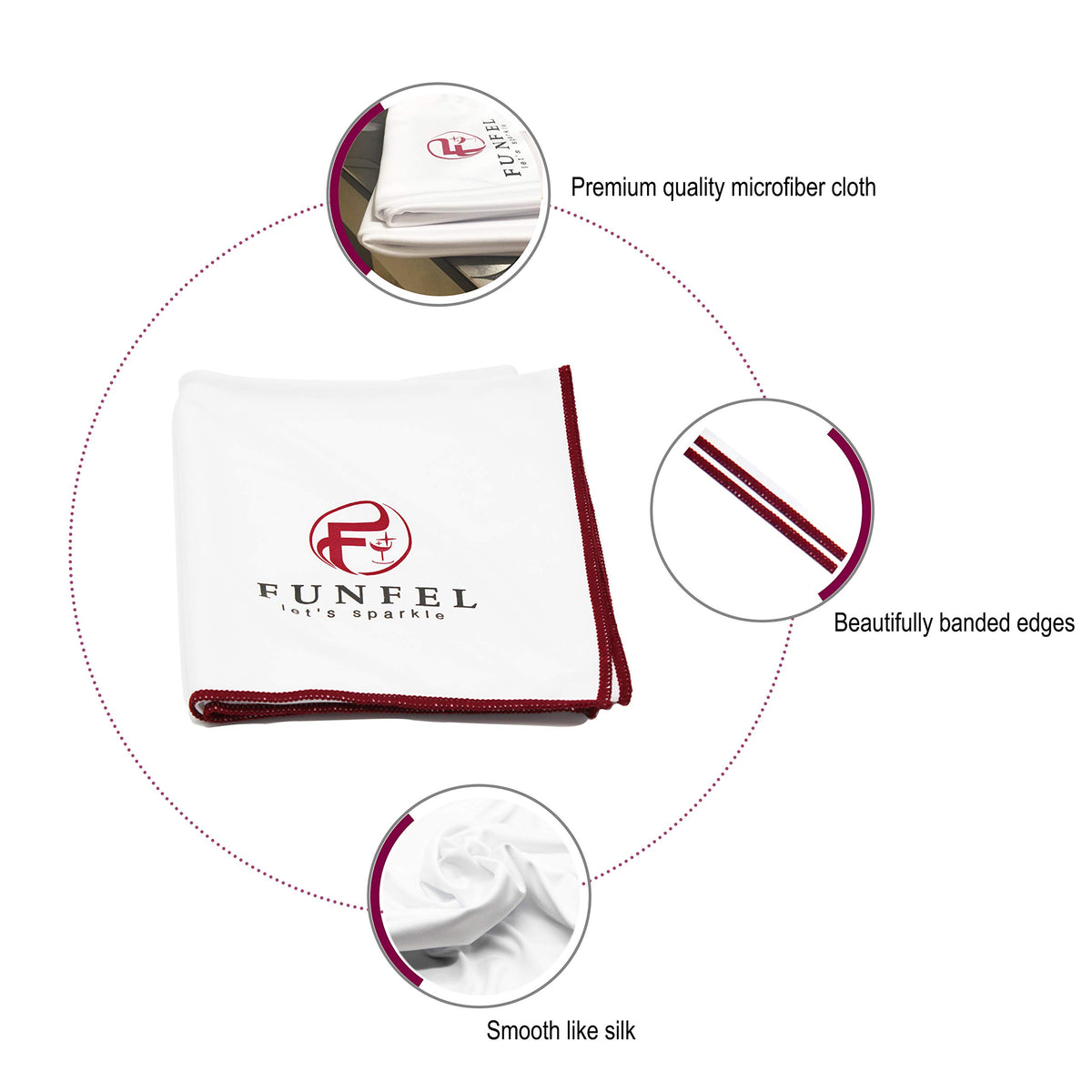 Large Microfiber Glass Polishing Cloth (4 Count)