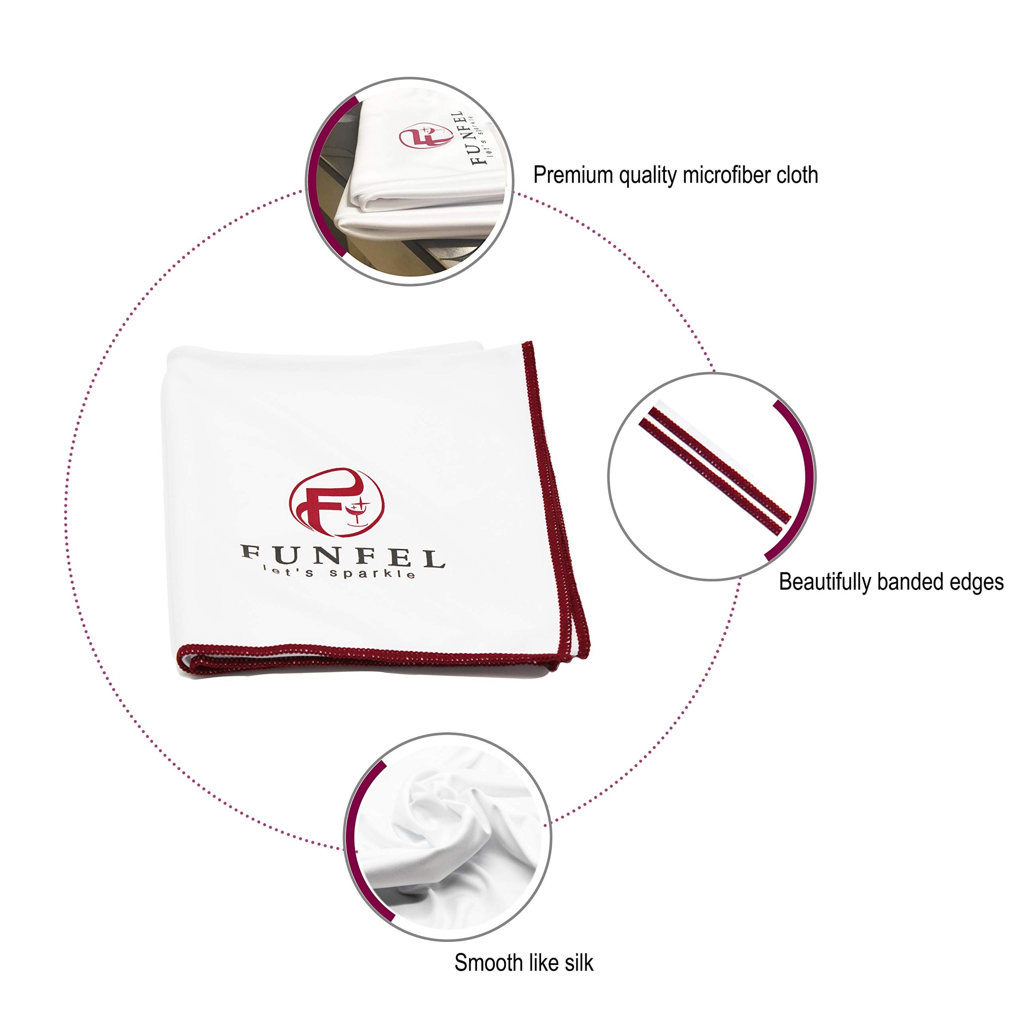Large Microfiber Glass Polishing Cloth (4 Count)