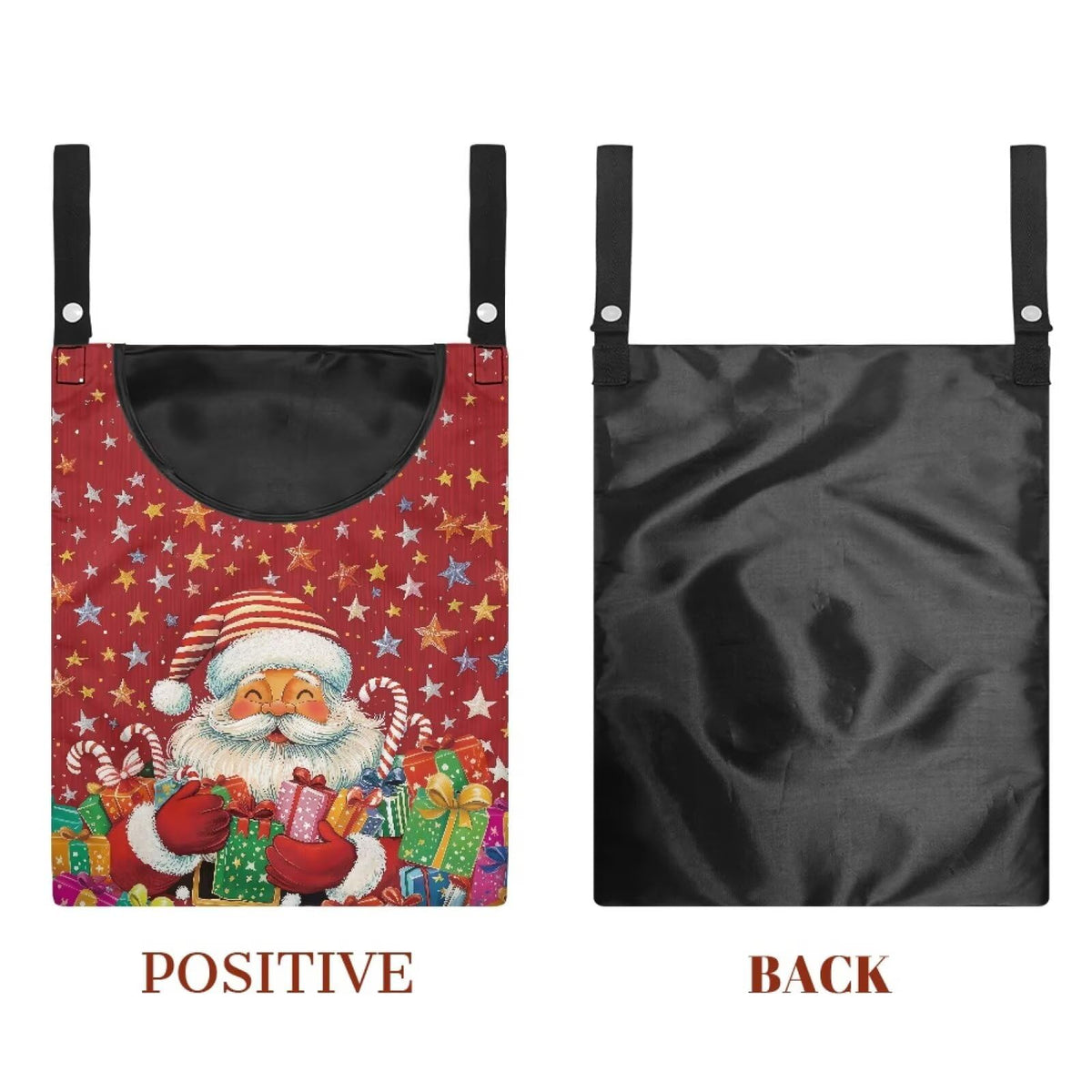 Santa Claus Gifts Laundry Clothespin Bag Space