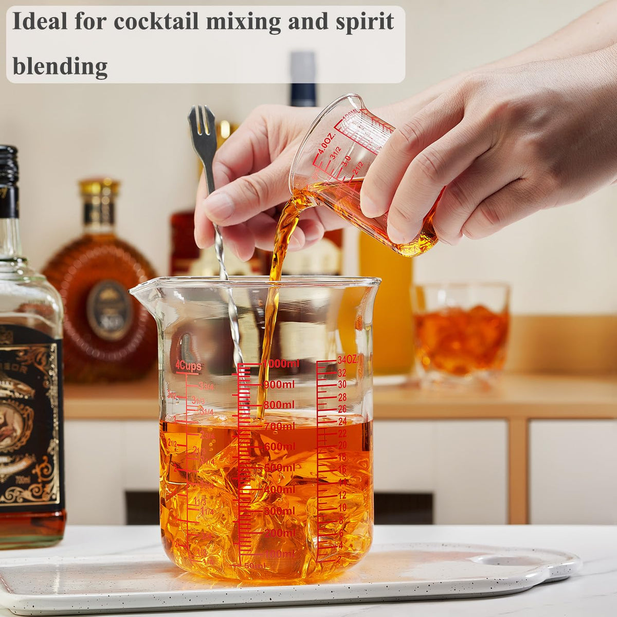 High Borosilicate Glass Measuring Cup