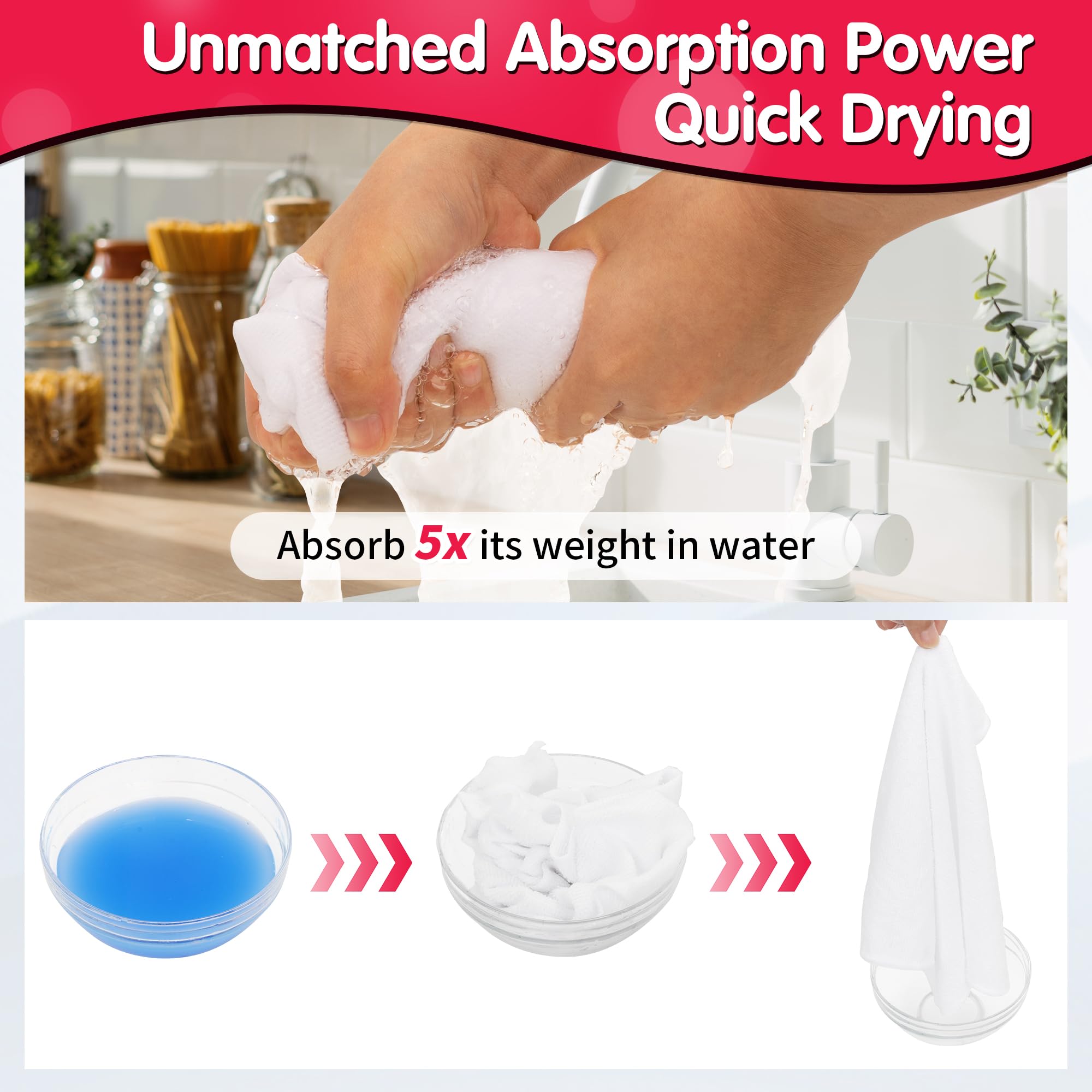 White Microfiber Cleaning Cloth (12 Count)