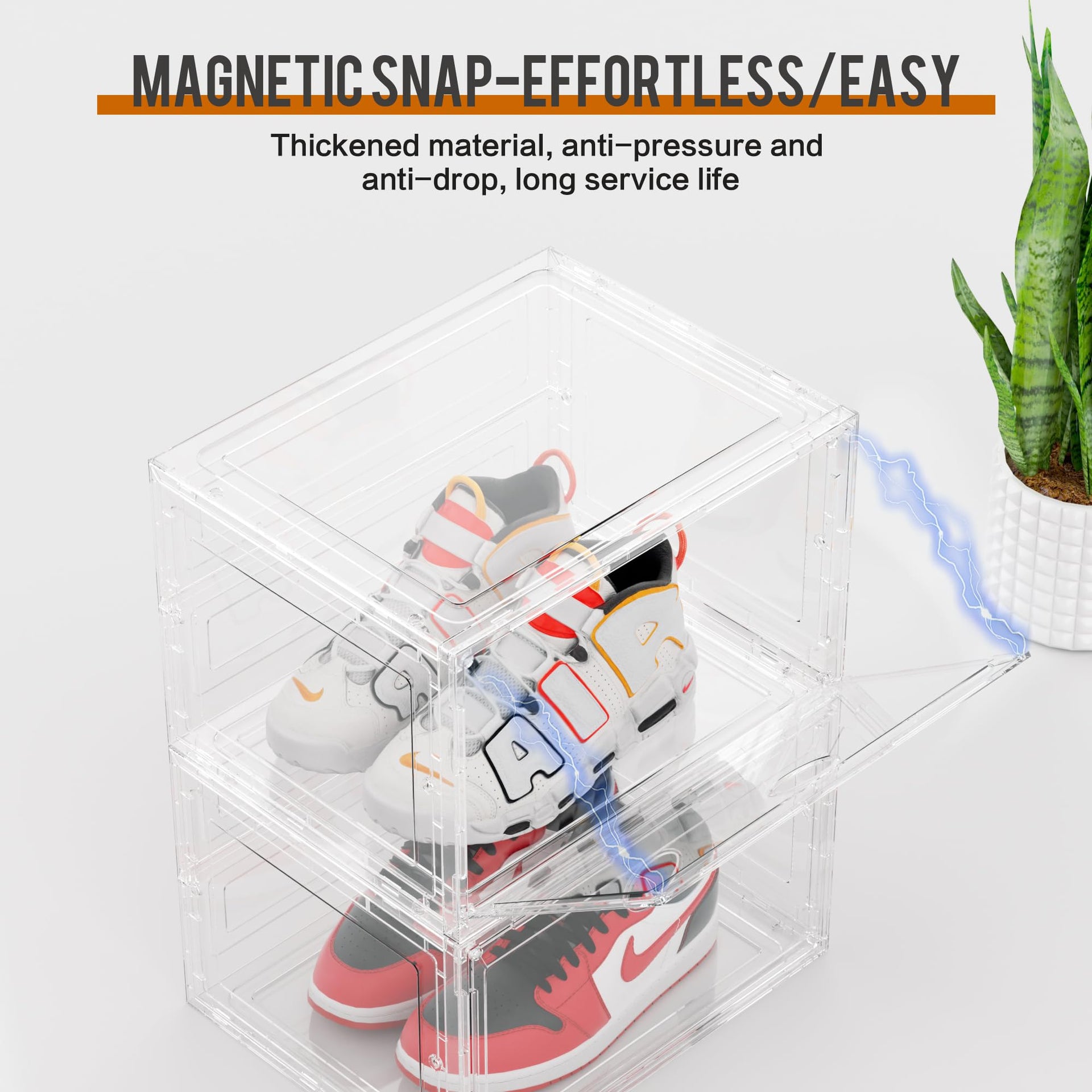 XL Shoe Storage Box Organizer (8 Count)