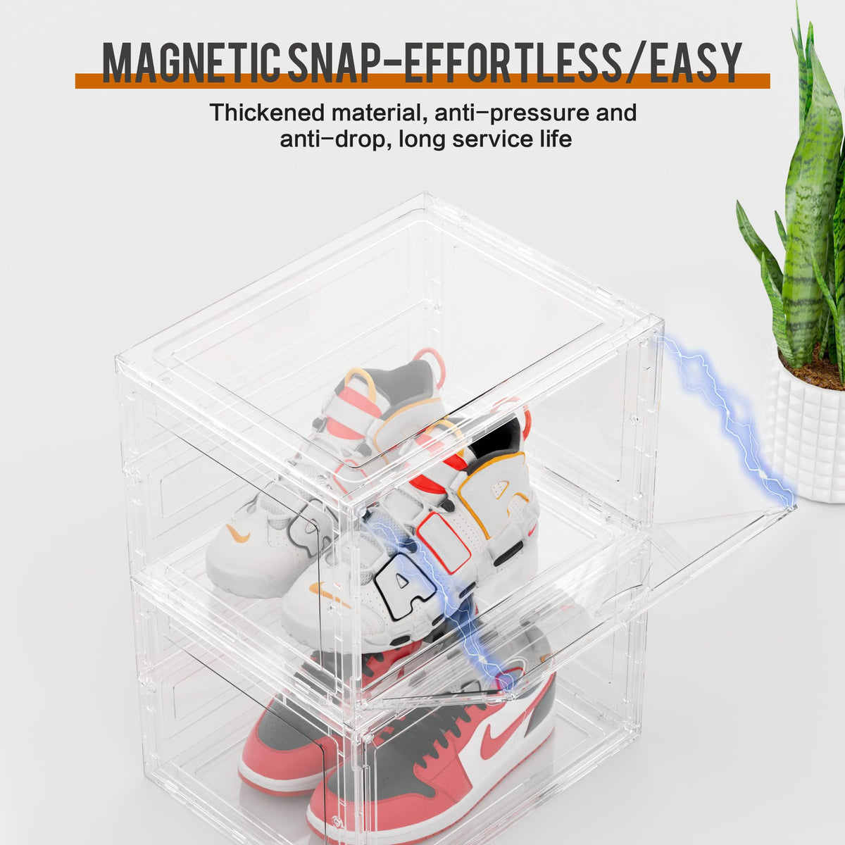 XL Shoe Storage Box Organizer (8 Count)