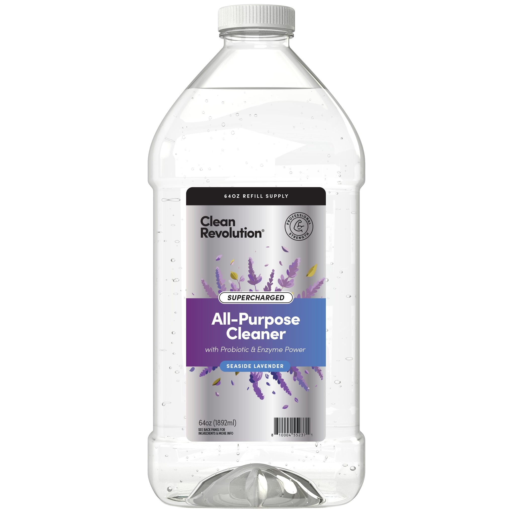 SuperCharged All Purpose Cleaner Refill with Smart Probiotic + Enzyme Complex (64 Fl Oz)