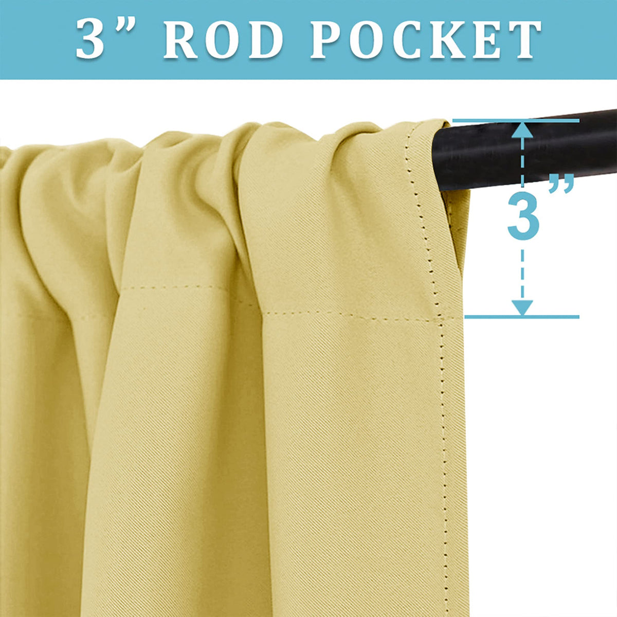 Small Window Curtains 45 inches Length for Kitchen Cafe Bathroom