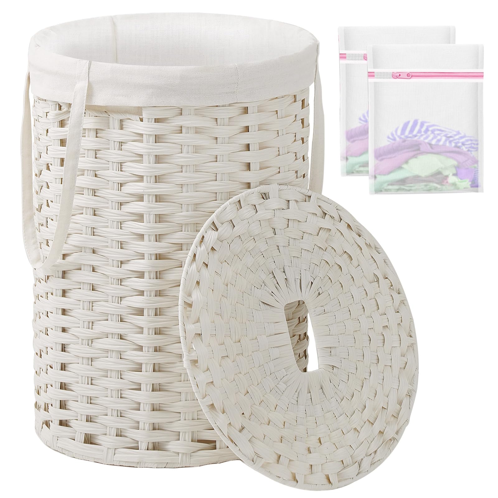 Laundry Hamper with Lid Laundry Basket with Lid 72L