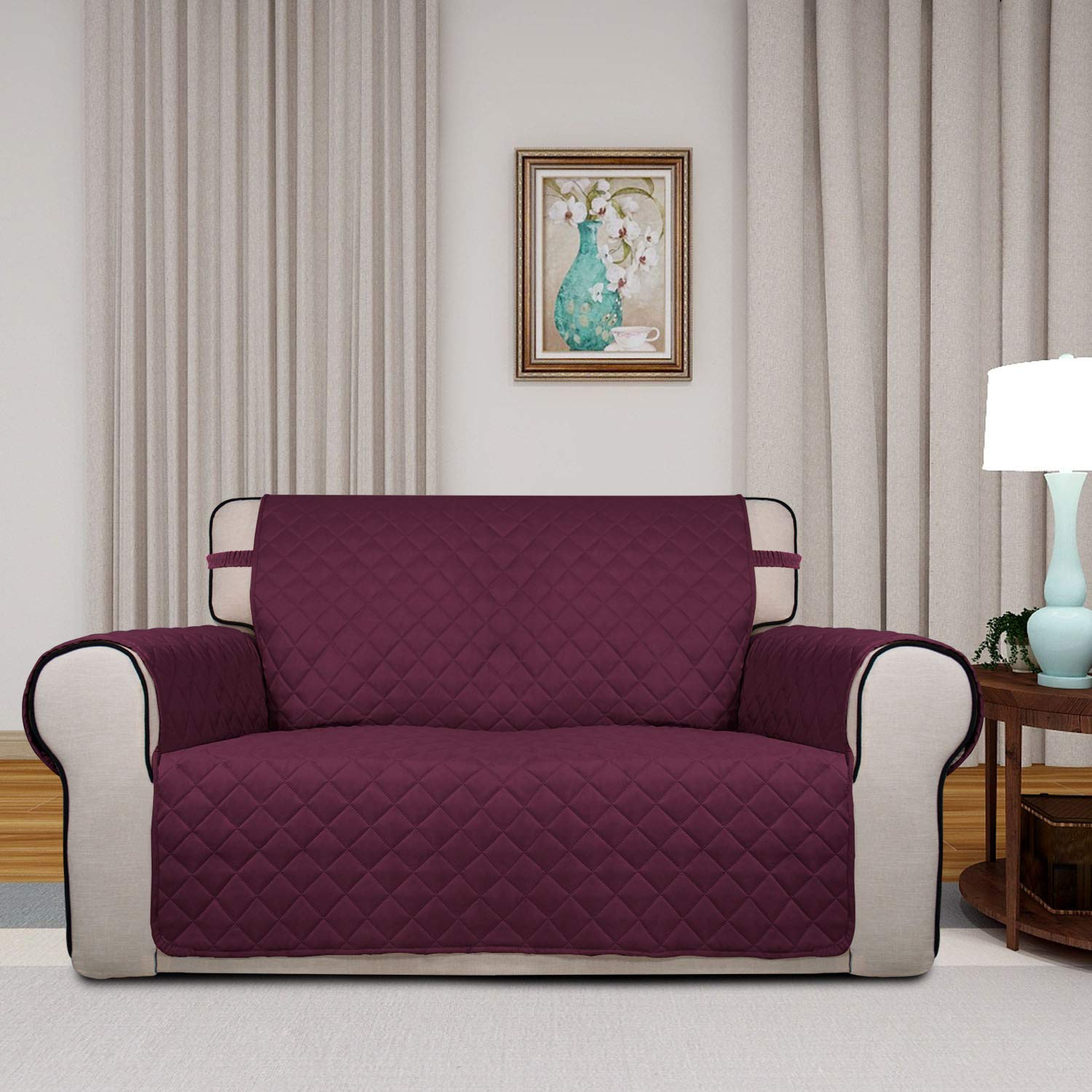 Reversible Quilted Sofa Cover
