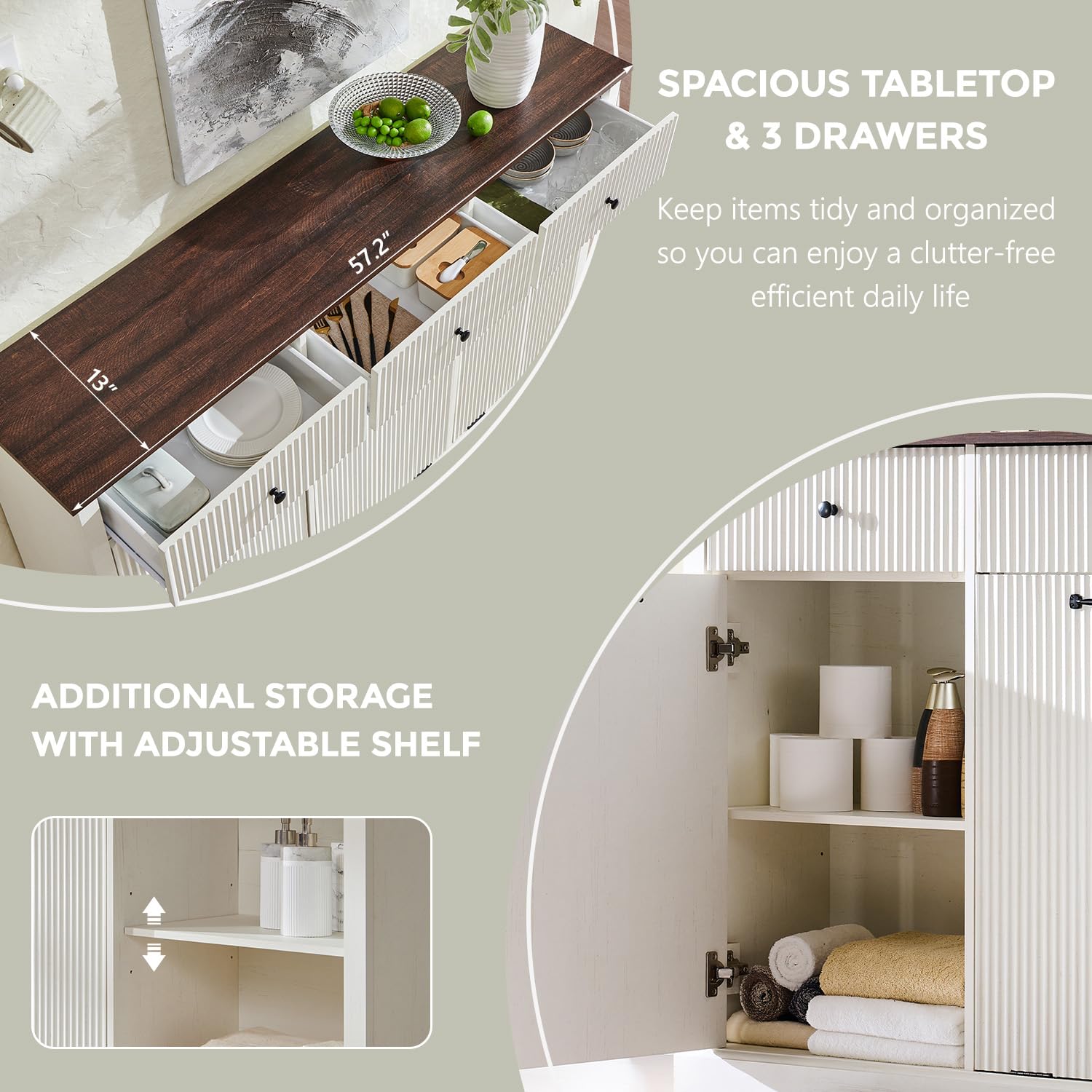 Triple Tilt Out Trash Can Cabinet