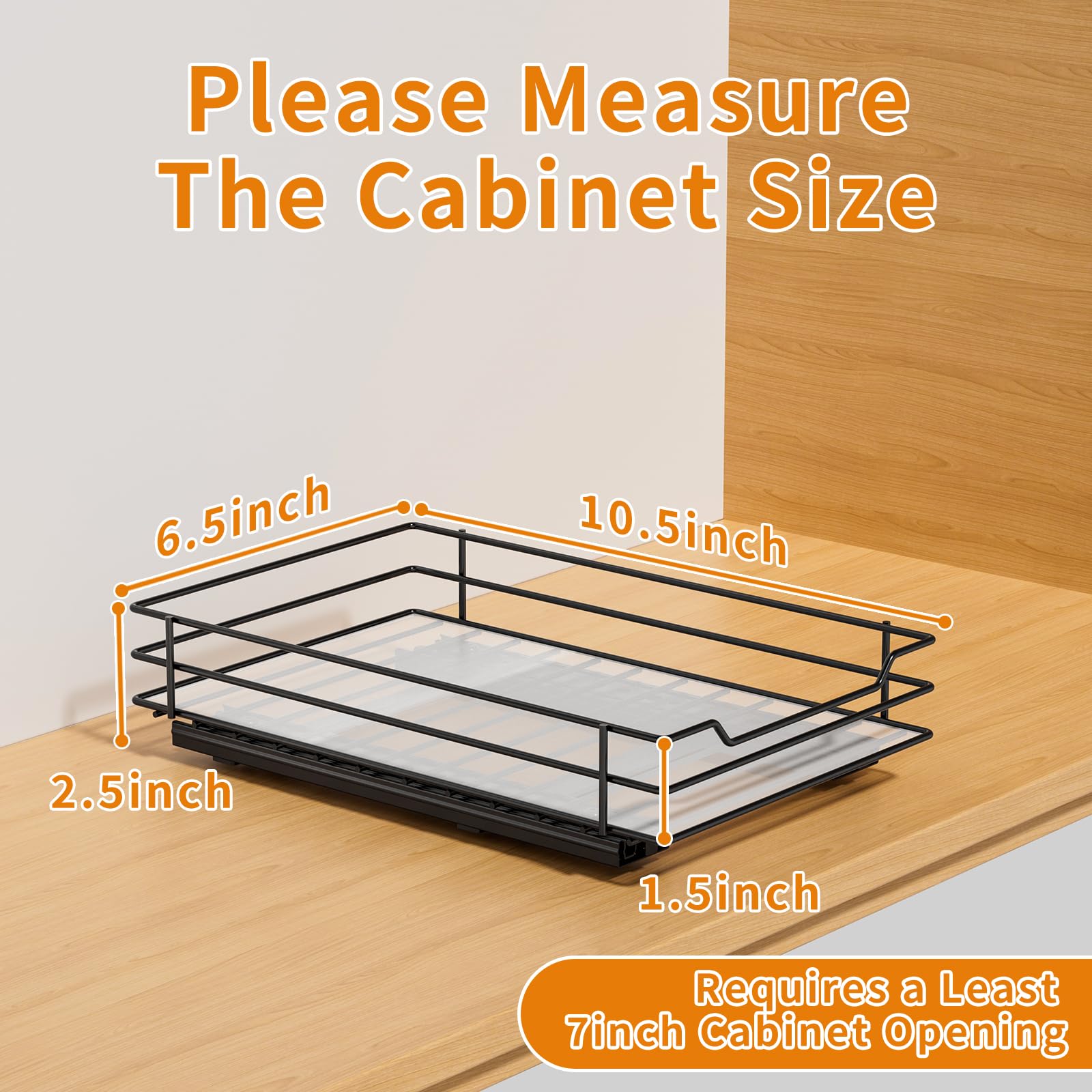 Pull Out Spice Rack Organizer for Cabinet