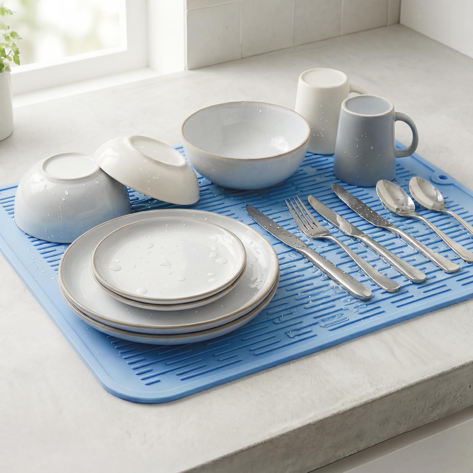 Silicone Dish Drying Mat for Multiple Usage