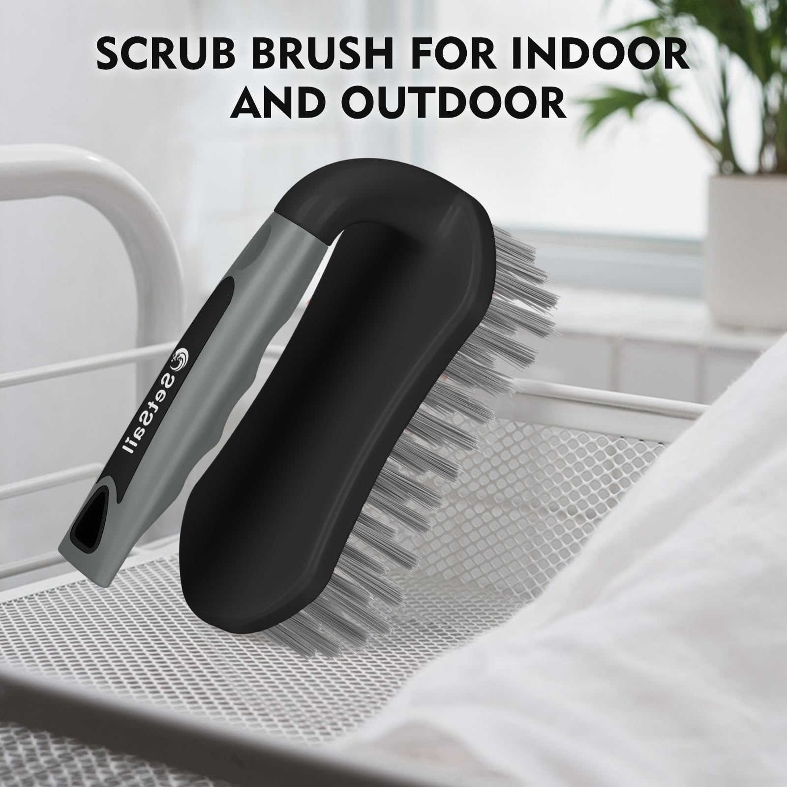Scrub Brush Stiff Bristle Cleaning Scrubber (2 Count)