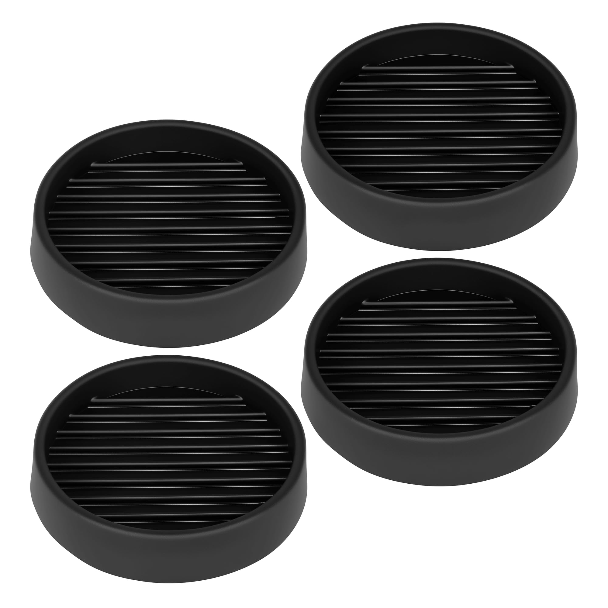 2.5X2.5 Round Rubber Caster Cups (4 Count)