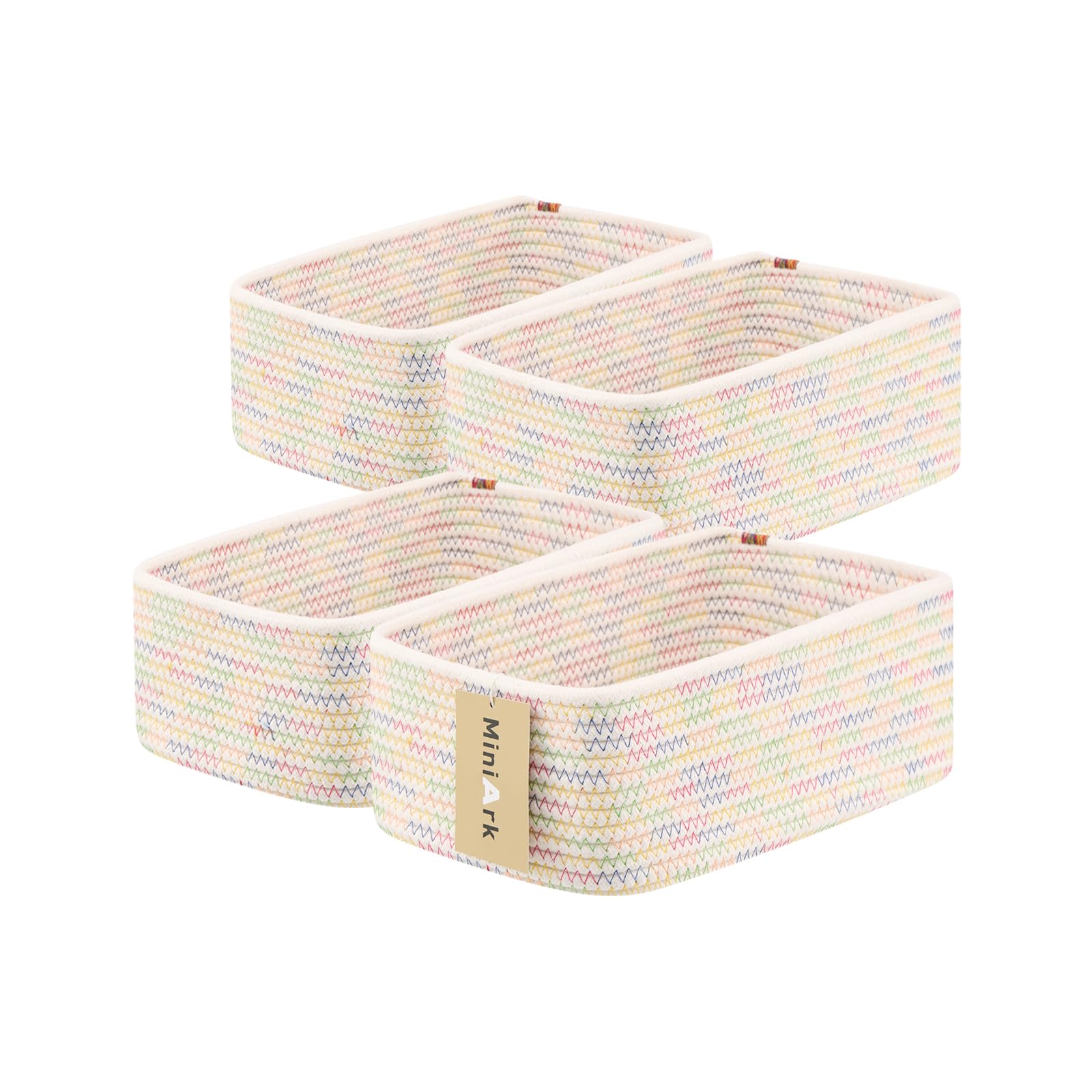 Small Storage Baskets for Organizing (4 Count)