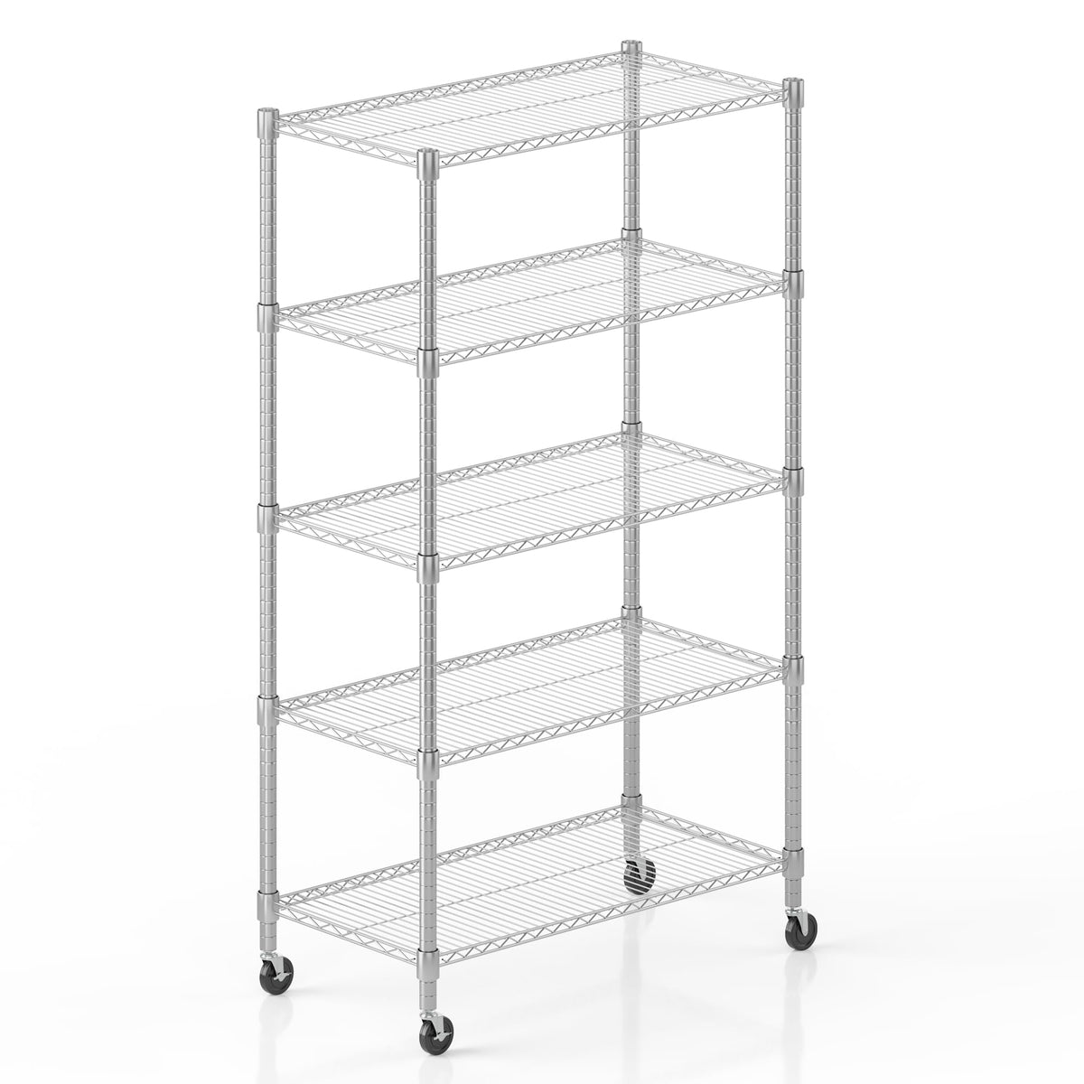 5 Tier Heavy Duty Steel Wire Rack Storage Shelving