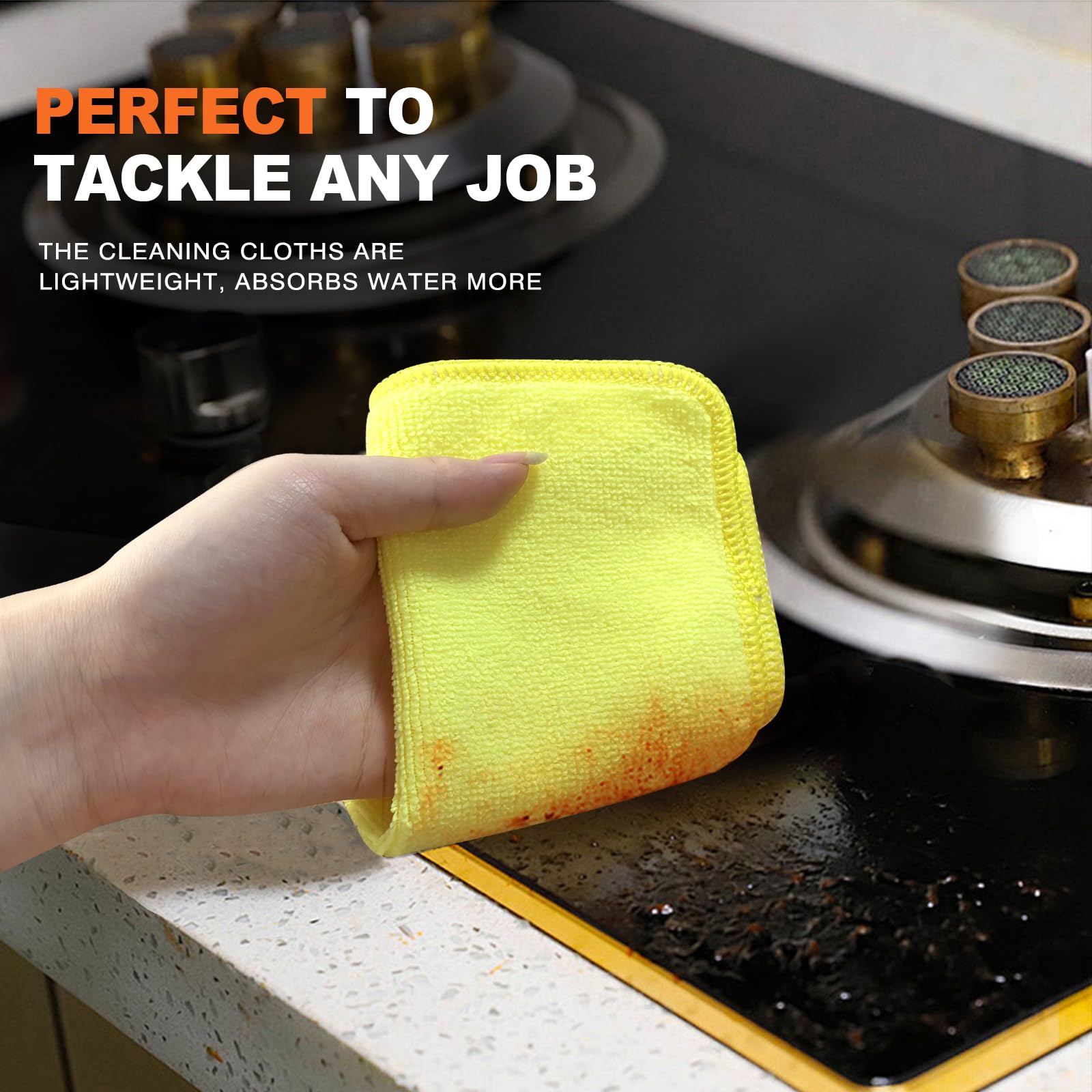 Dish Cloths with Scrub Side (12 Count)
