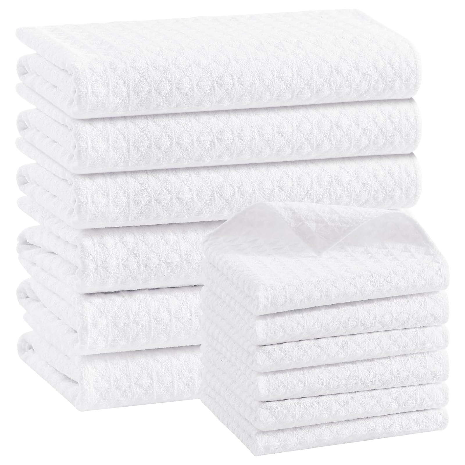 Microfiber Kitchen Towels and Dishcloths Sets (12 Count)