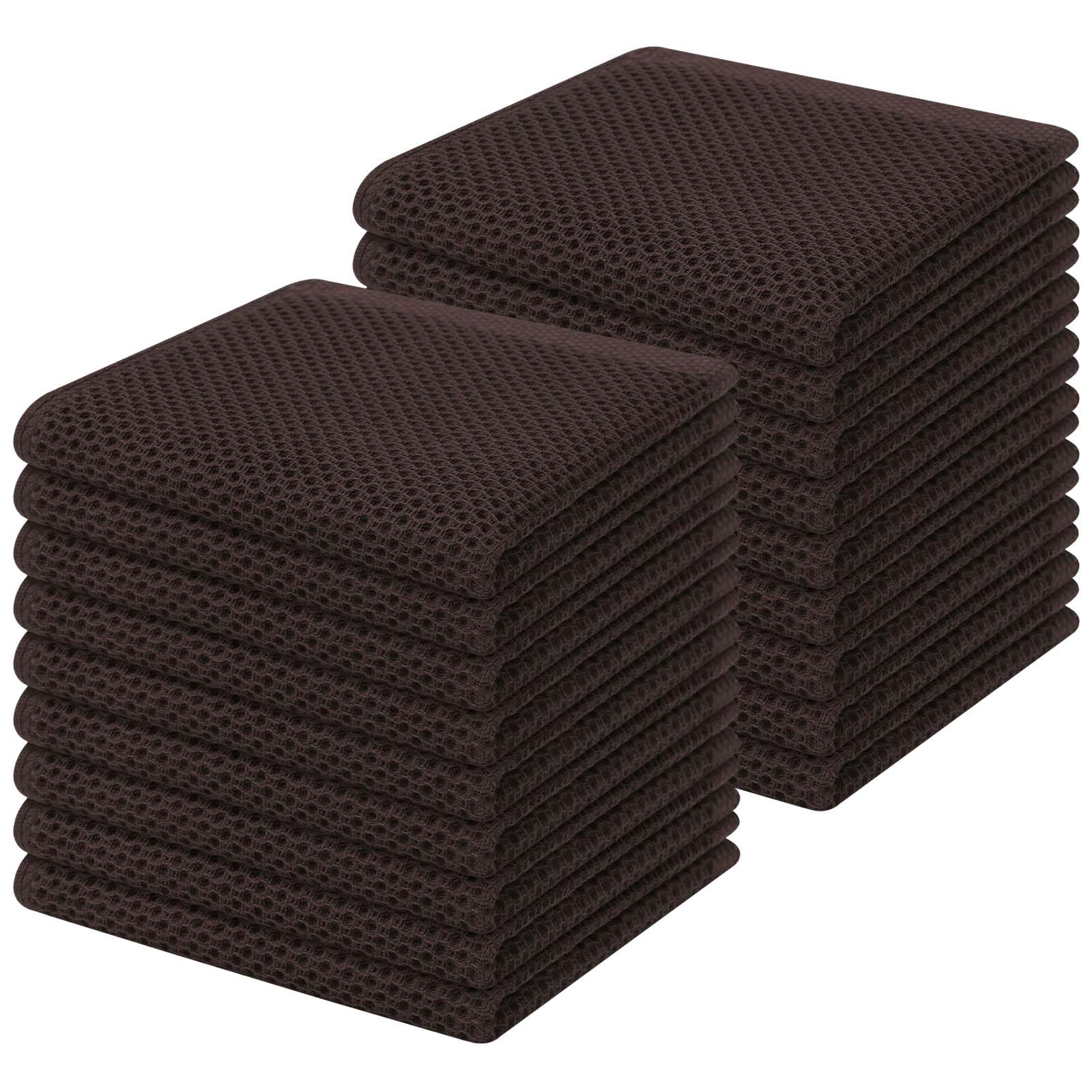 100% Cotton Waffle Weave Kitchen Dish Cloths 18 (18 Count)