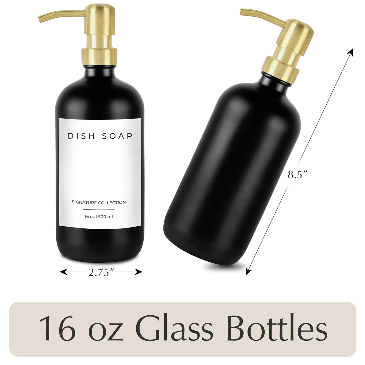 Dish Soap Dispenser for Kitchen (2 Count)