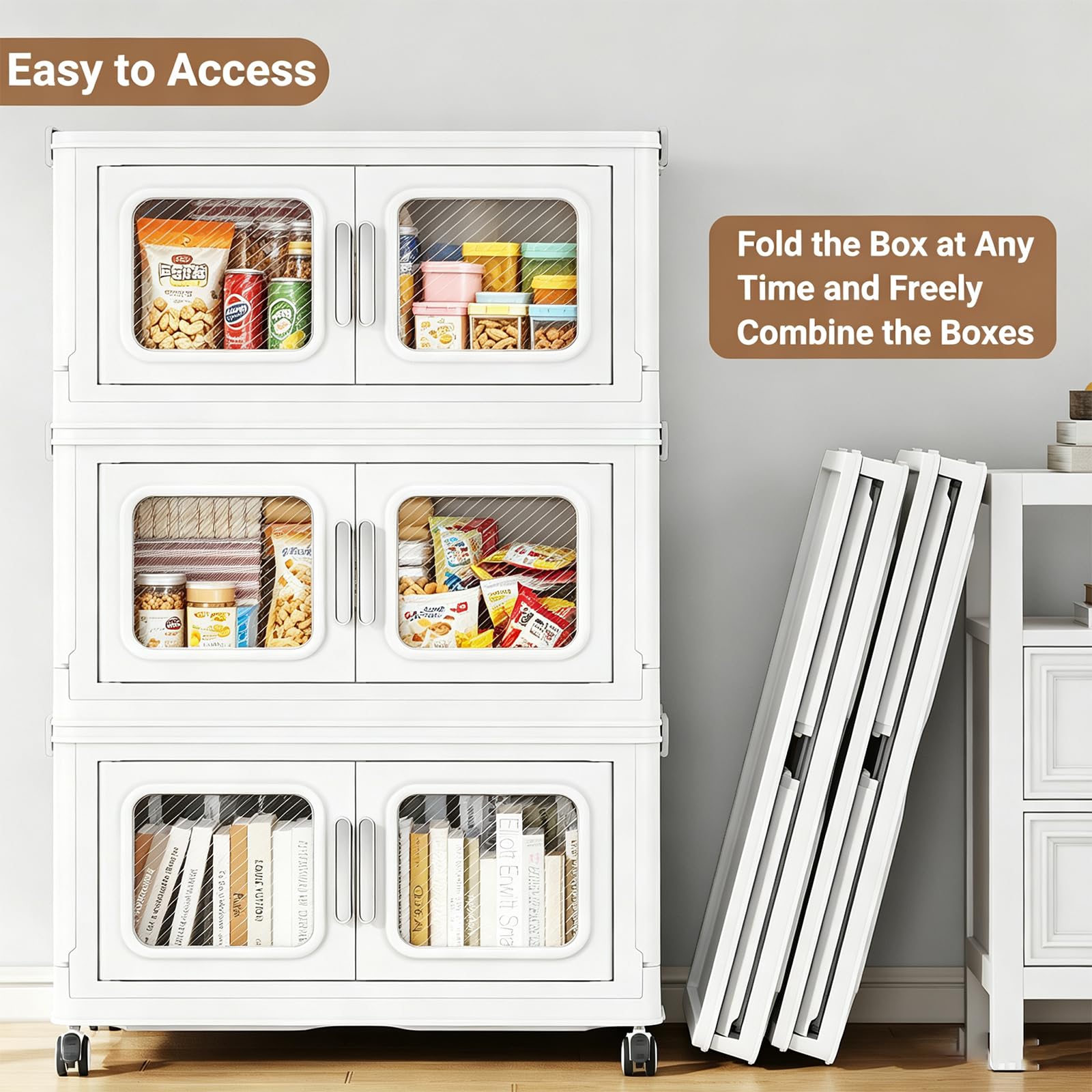 150 Qt Extra Large Stackable Storage Bin with Lids (3 Count)