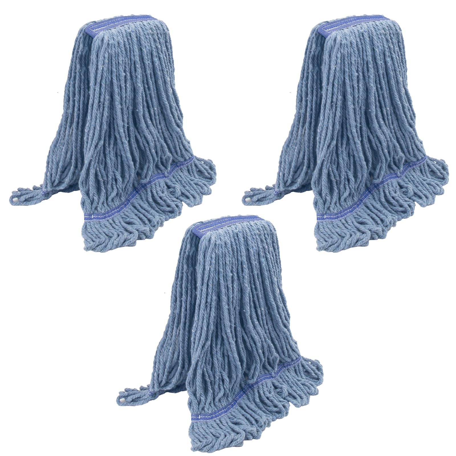 3 Pack Heavy Duty Commercial Mop Head Replacement - ModHome Supplies