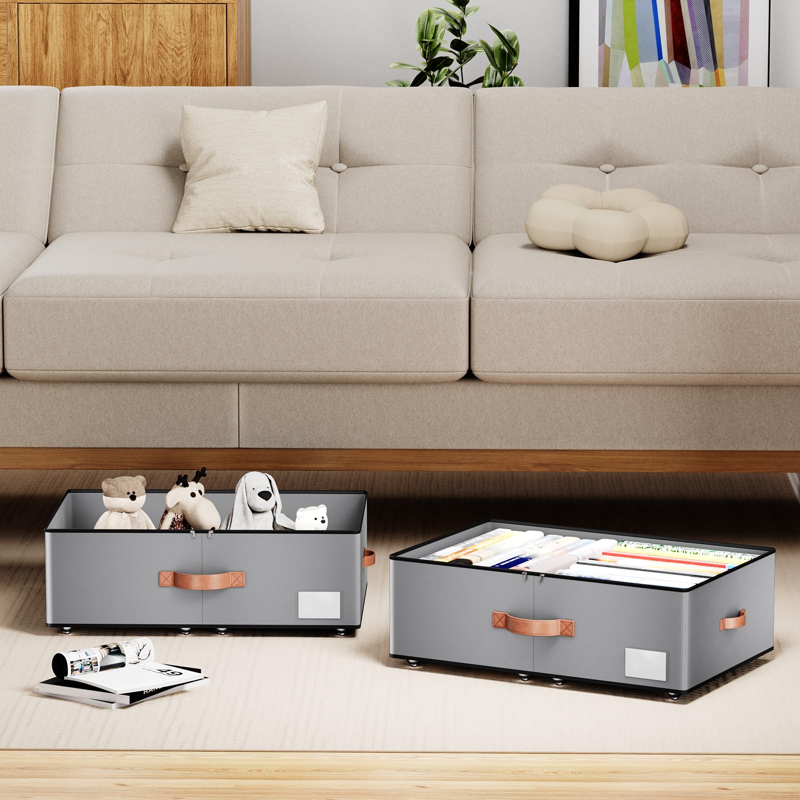 Under bed Storage With Wheels (2 Count)