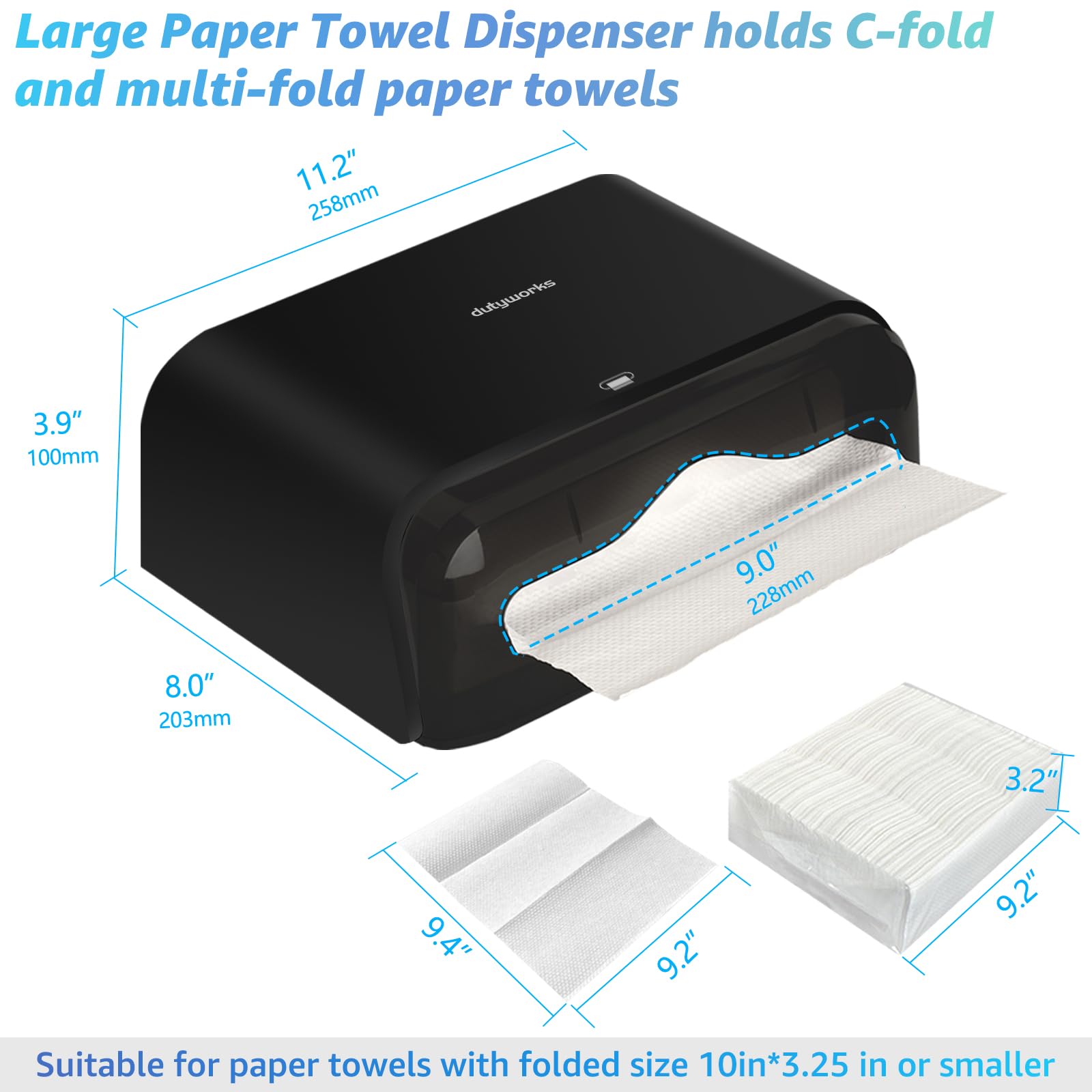 Multifold Paper Towel Dispenser Wall Mount