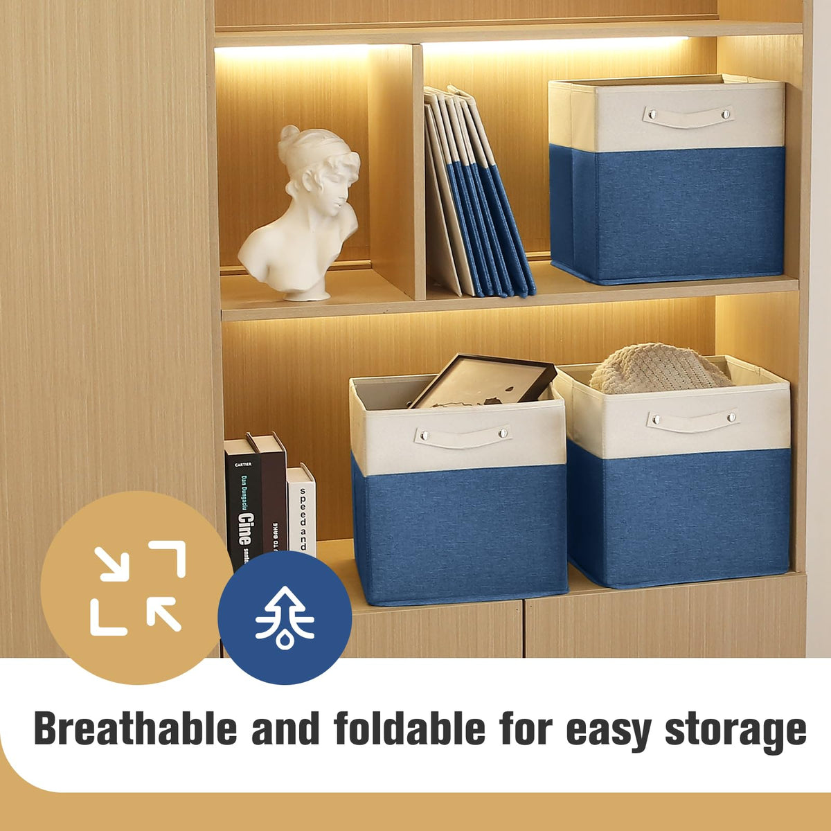 13x13x13 Storage Cube Bins 6 Pack