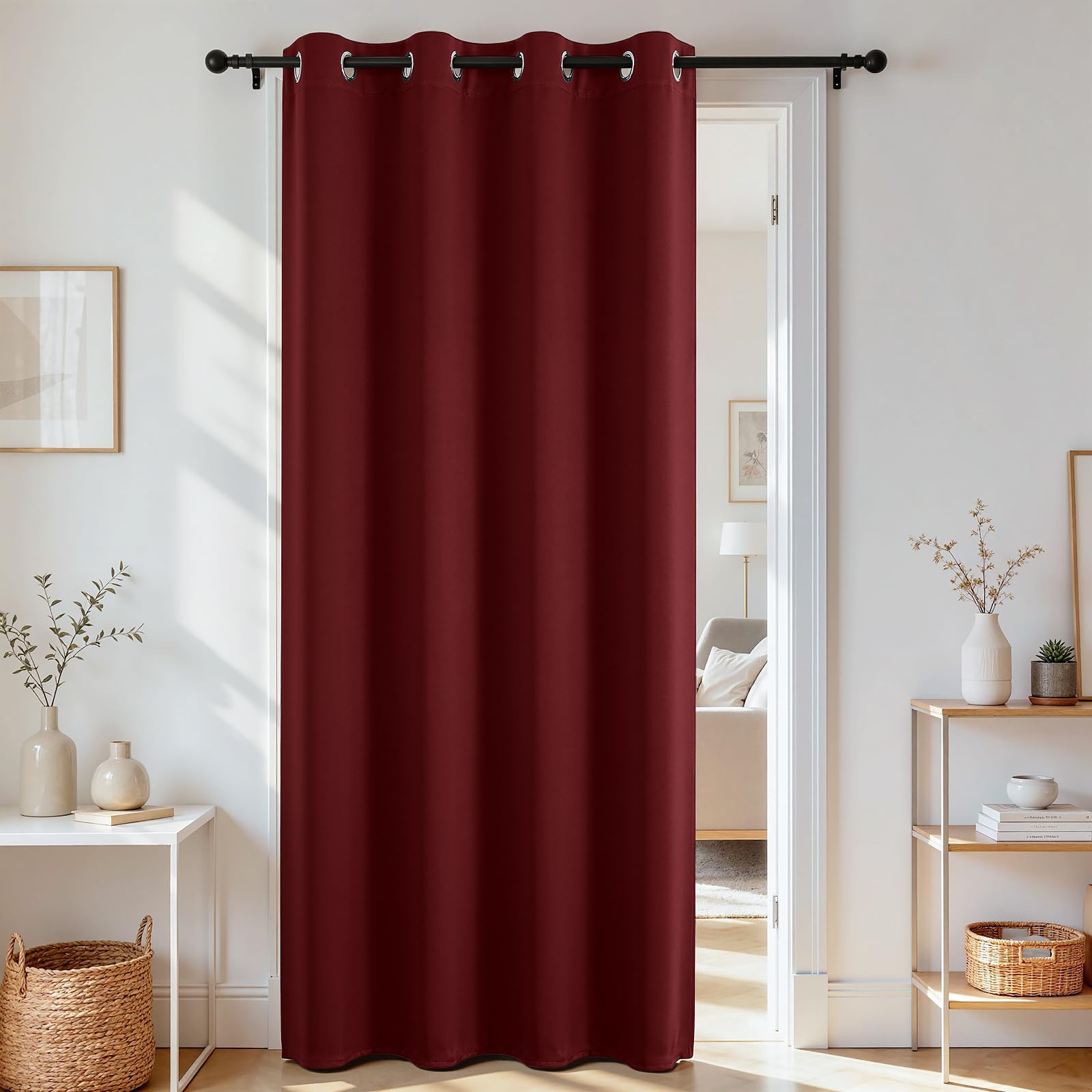 Door Curtain Blackout Curtains for Doorway Privacy Closet Drapes