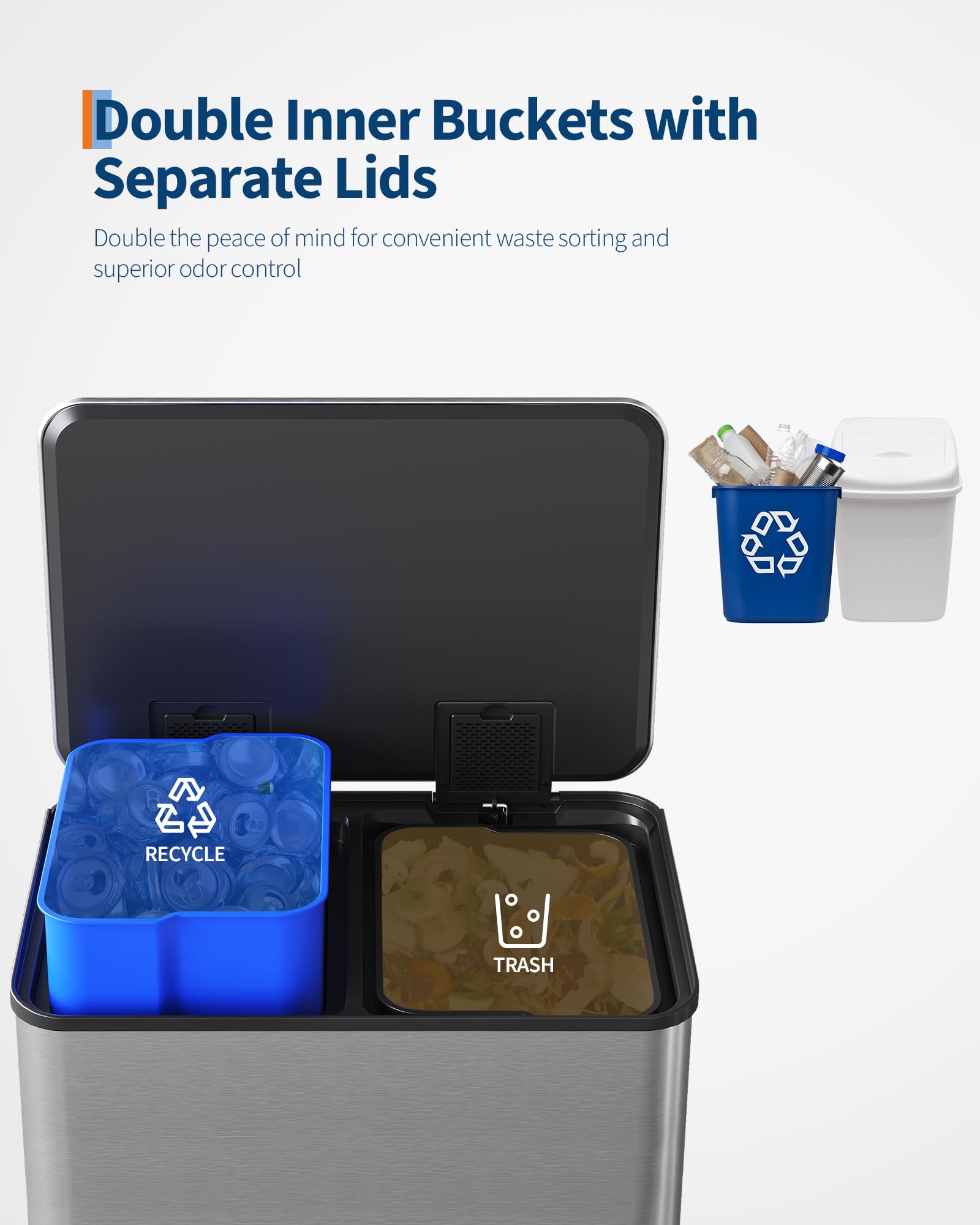 60 L 16 gal Kitchen Trash Can