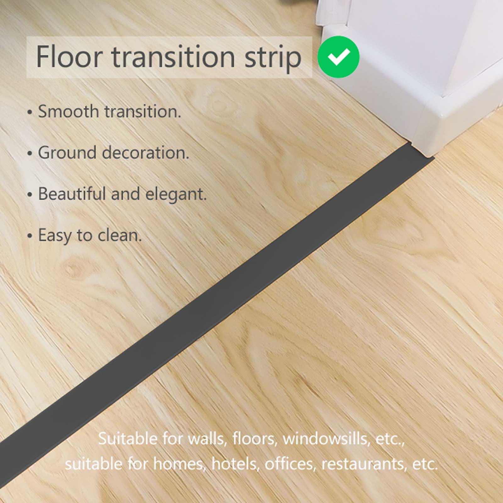 10Pcs Aluminum T Molding Floor Transition Strip (10 Count)