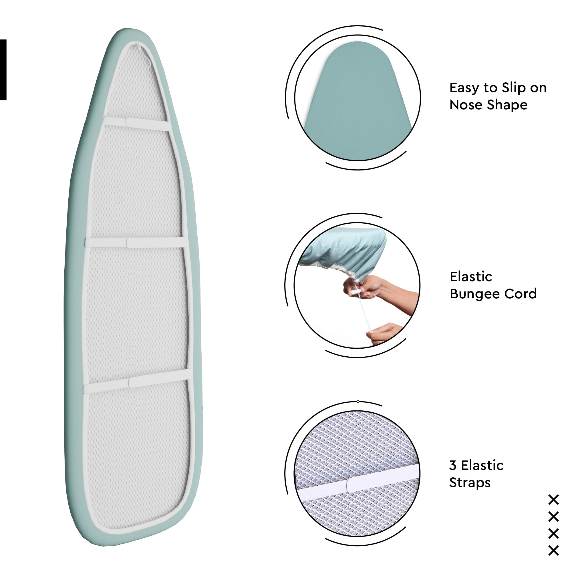 Padded Ironing Board Cover and Pad 42"x14" Tommy