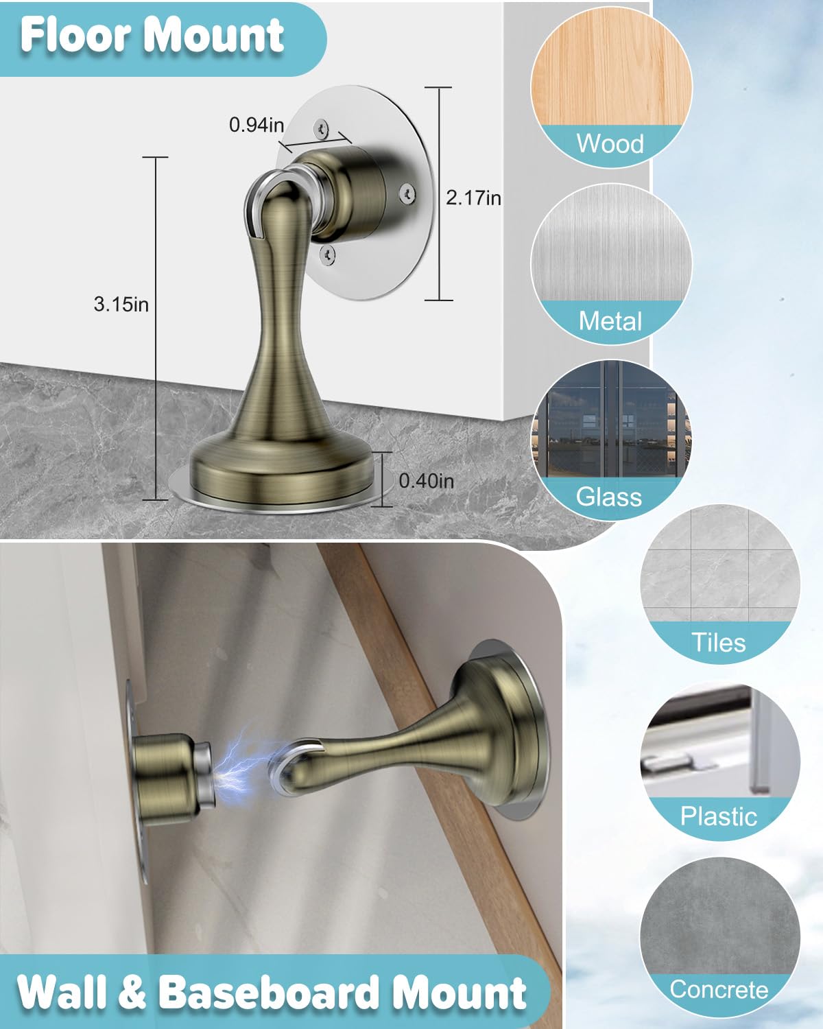 Door Stoppers Magnetic Door Catch