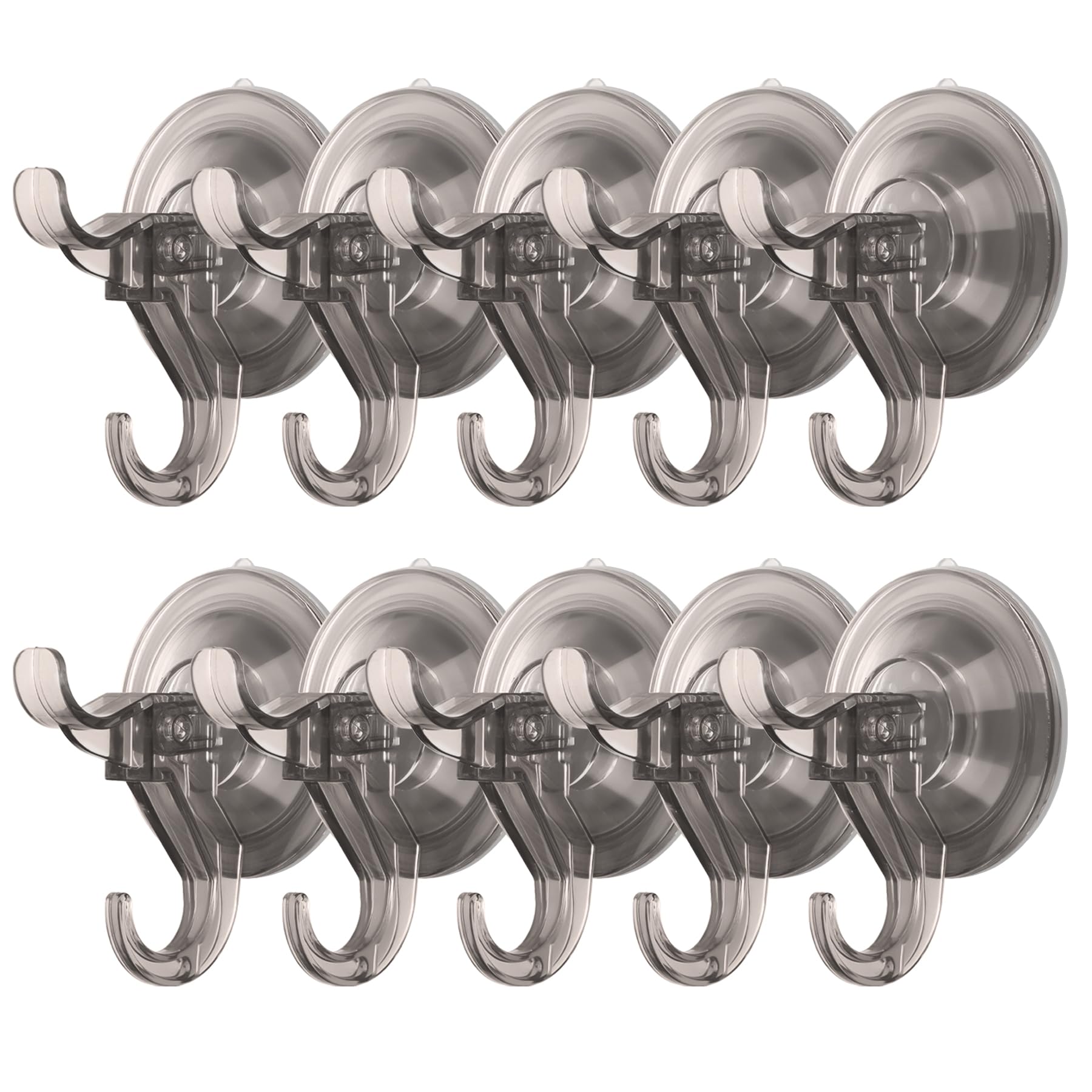 10 Pack Reusable Suction Hooks (10 Count)