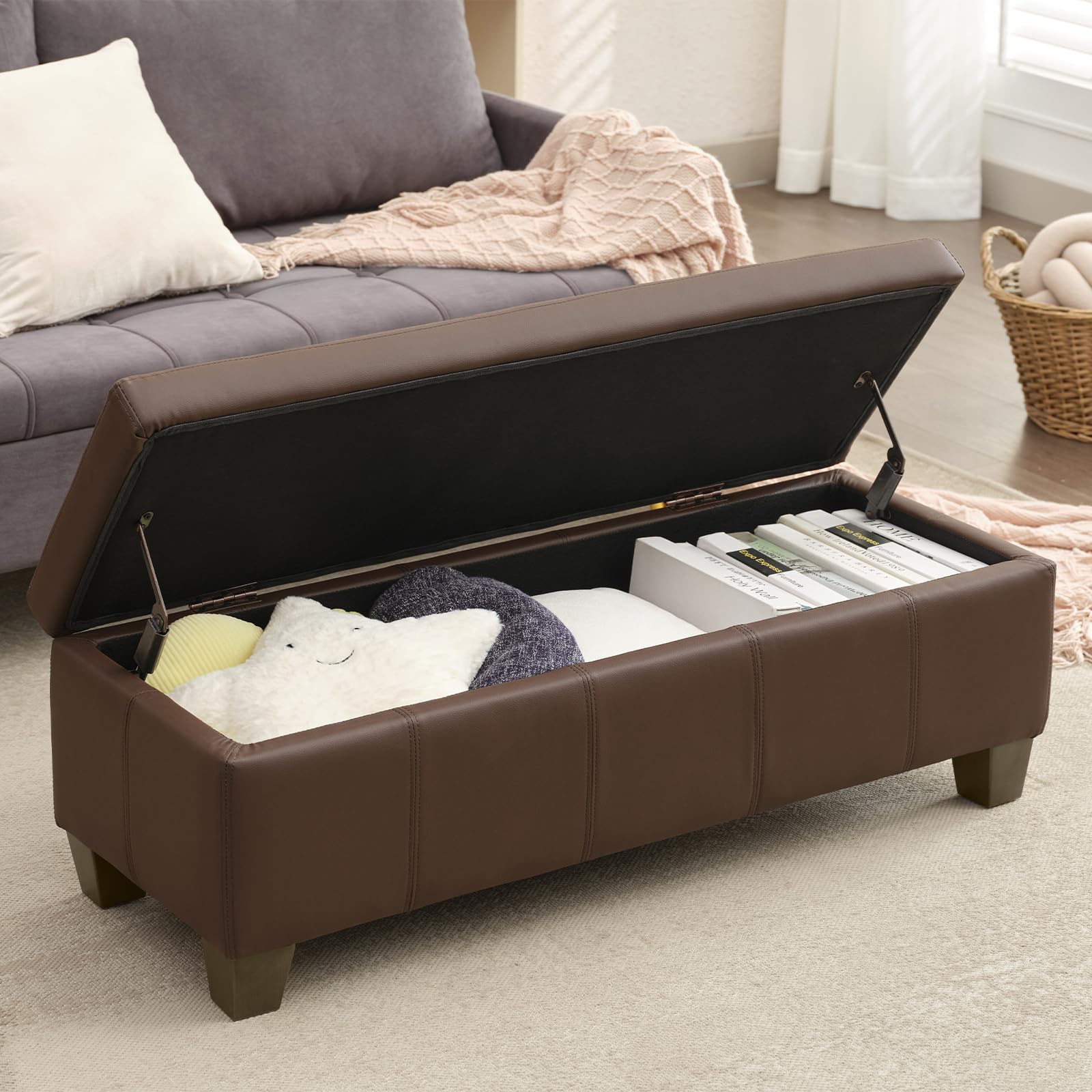 51 Inch Storage Ottoman