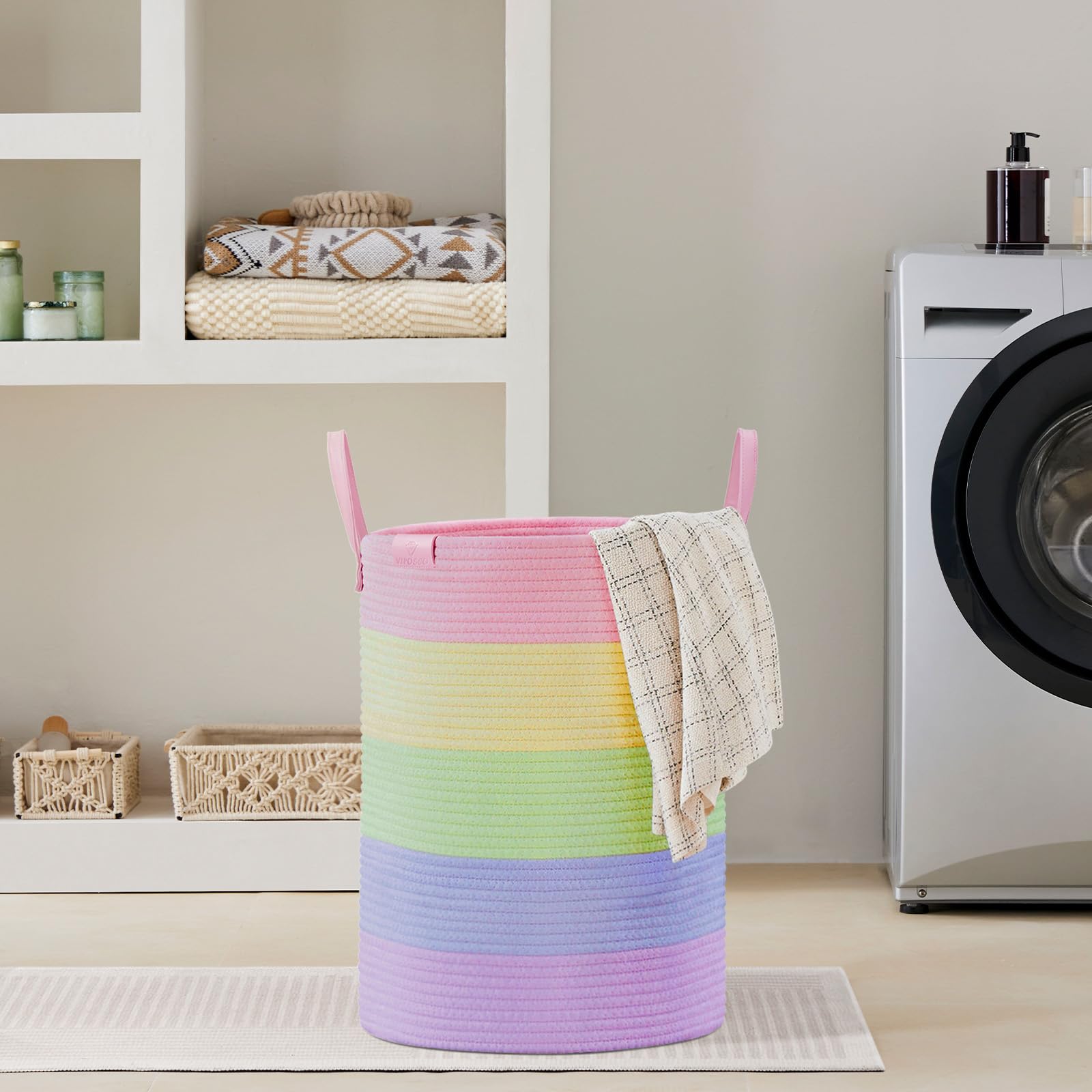 72L Tall Woven Rope Laundry Hamper (2434.6096 Fl Oz) - ModHome Supplies
