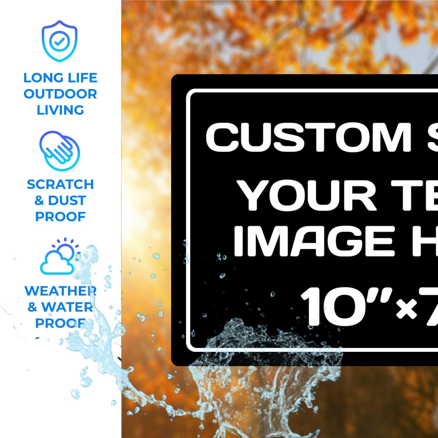 Personalized Aluminum Weatherproof Metal Signs