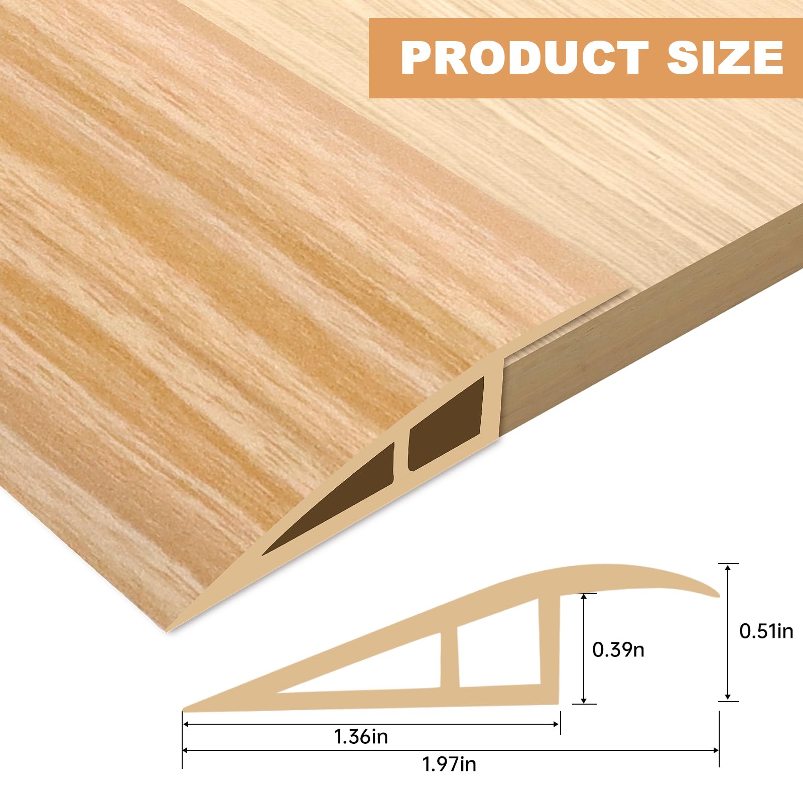 Vinyl Door Threshold Flooring Transition Strip Self Adhesive Carpet Edging Strip for Laminate Doorway Edge Threshold from 1