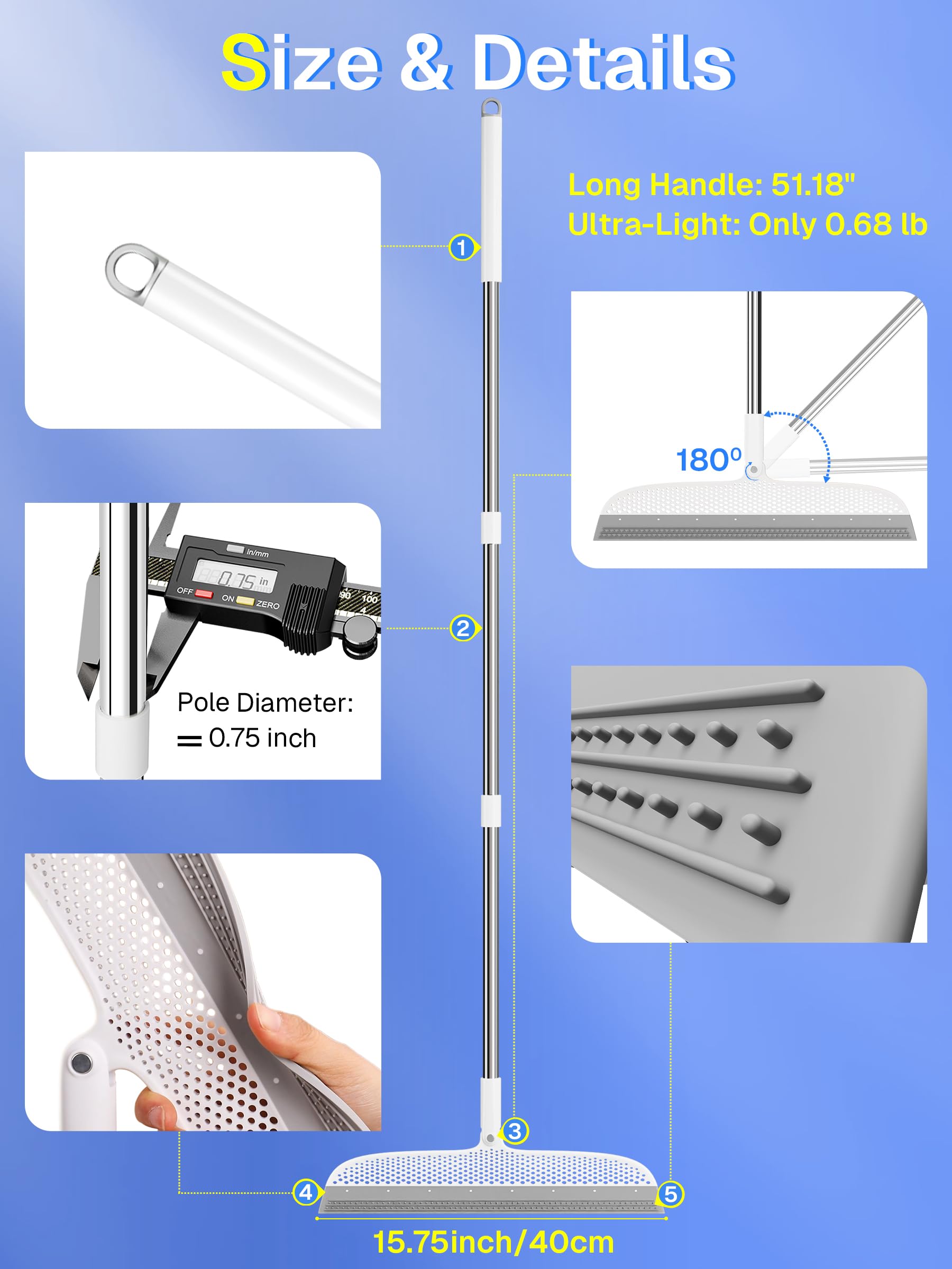 Silicone Floor Squeegee