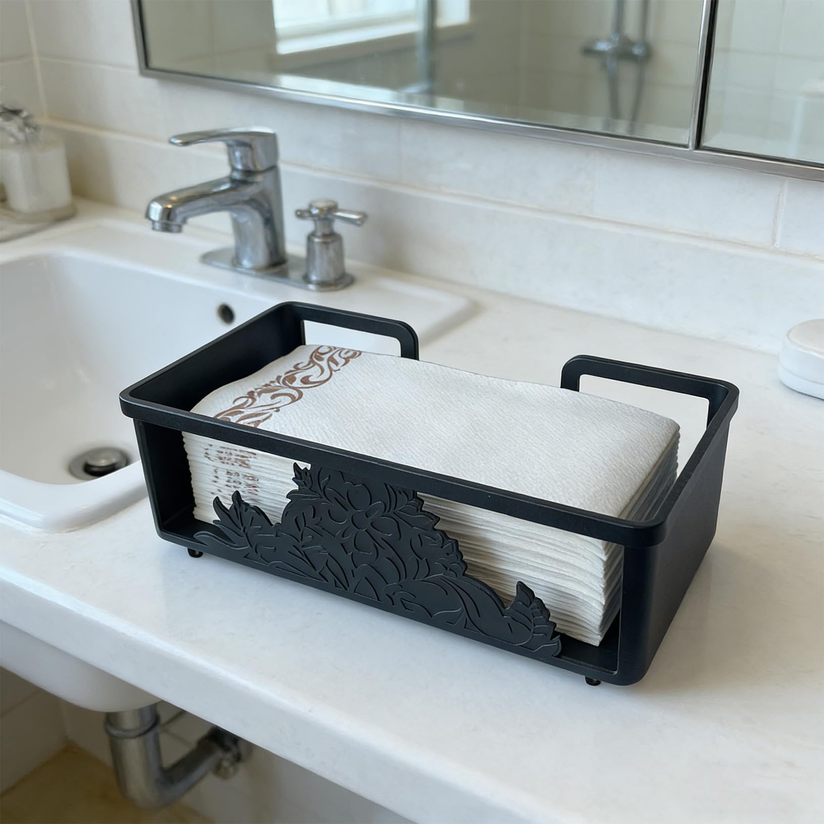 Metal Napkin Holder for Bathroom and Kitchen
