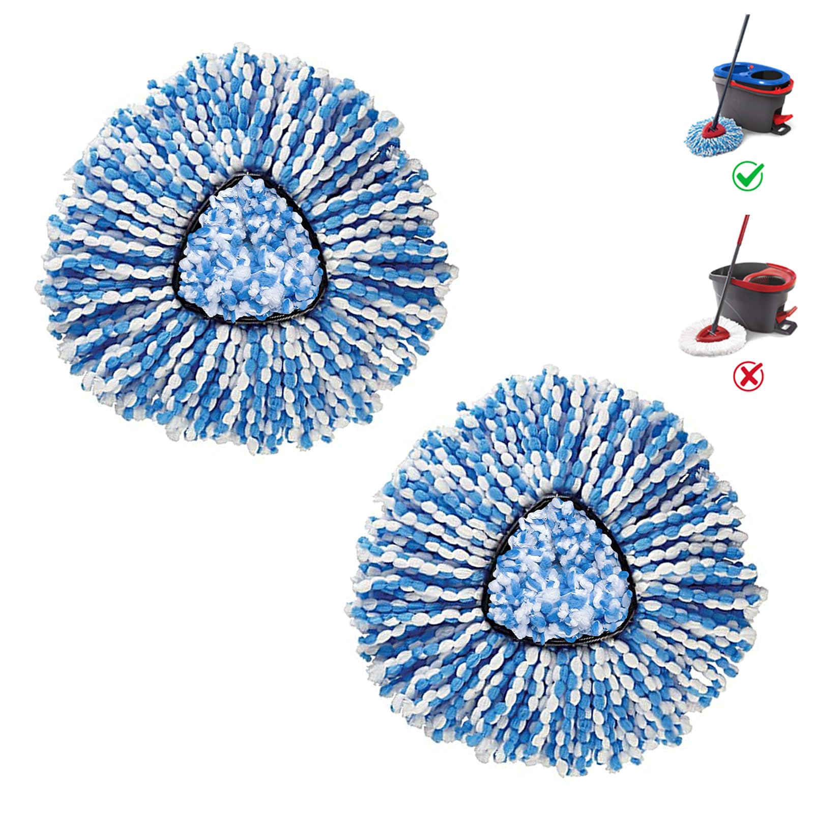 BonusLife 2 Pack Mop Head for O (10 Ounce)
